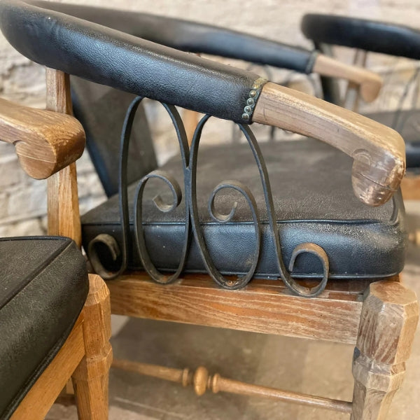 1980s Vintage Horseshoe Chairs