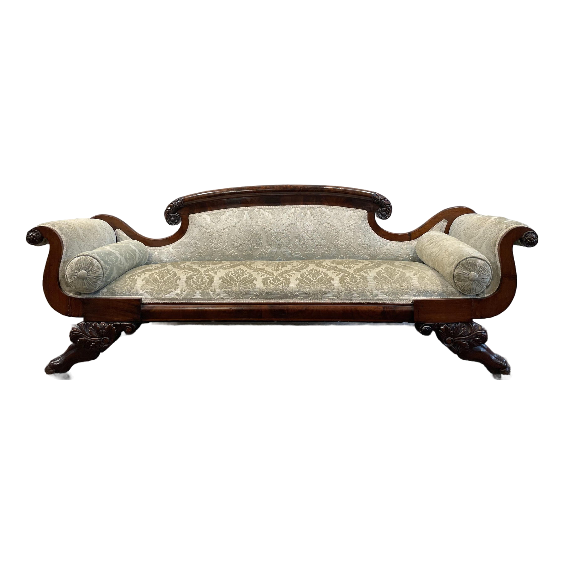 Antique Victorian/Georgian-Style Mahogany Sofa