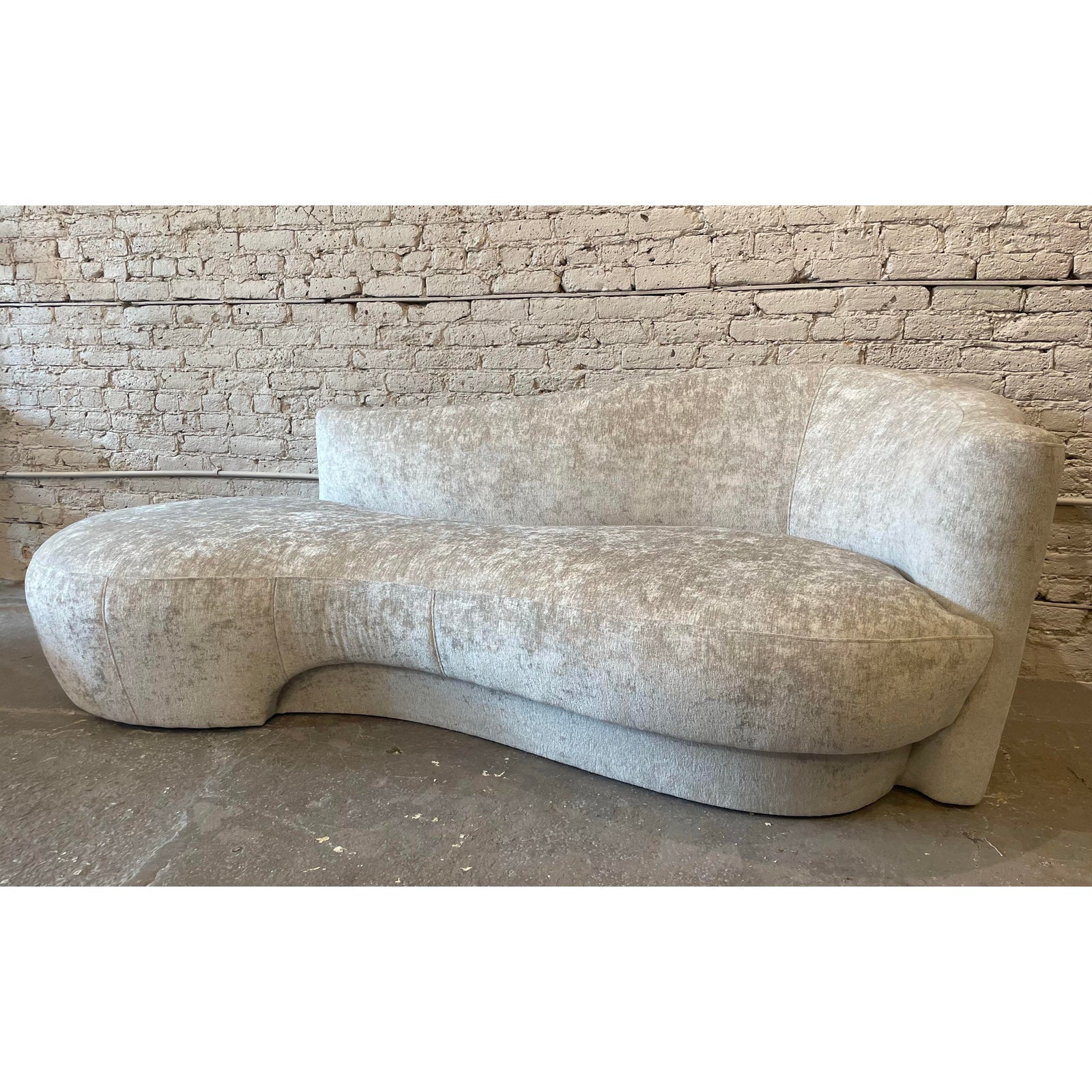 Curved Sofa Chaise, 1980s