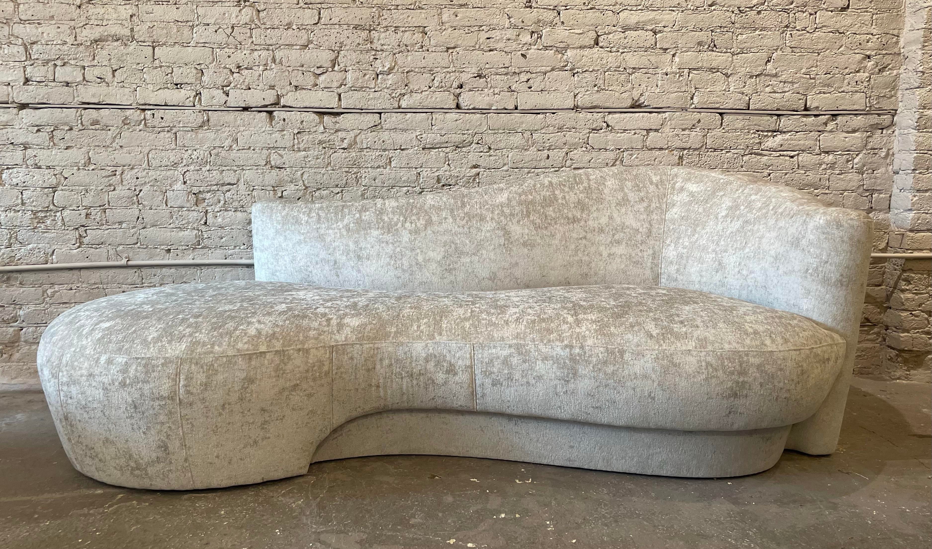 Curved Sofa Chaise, 1980s