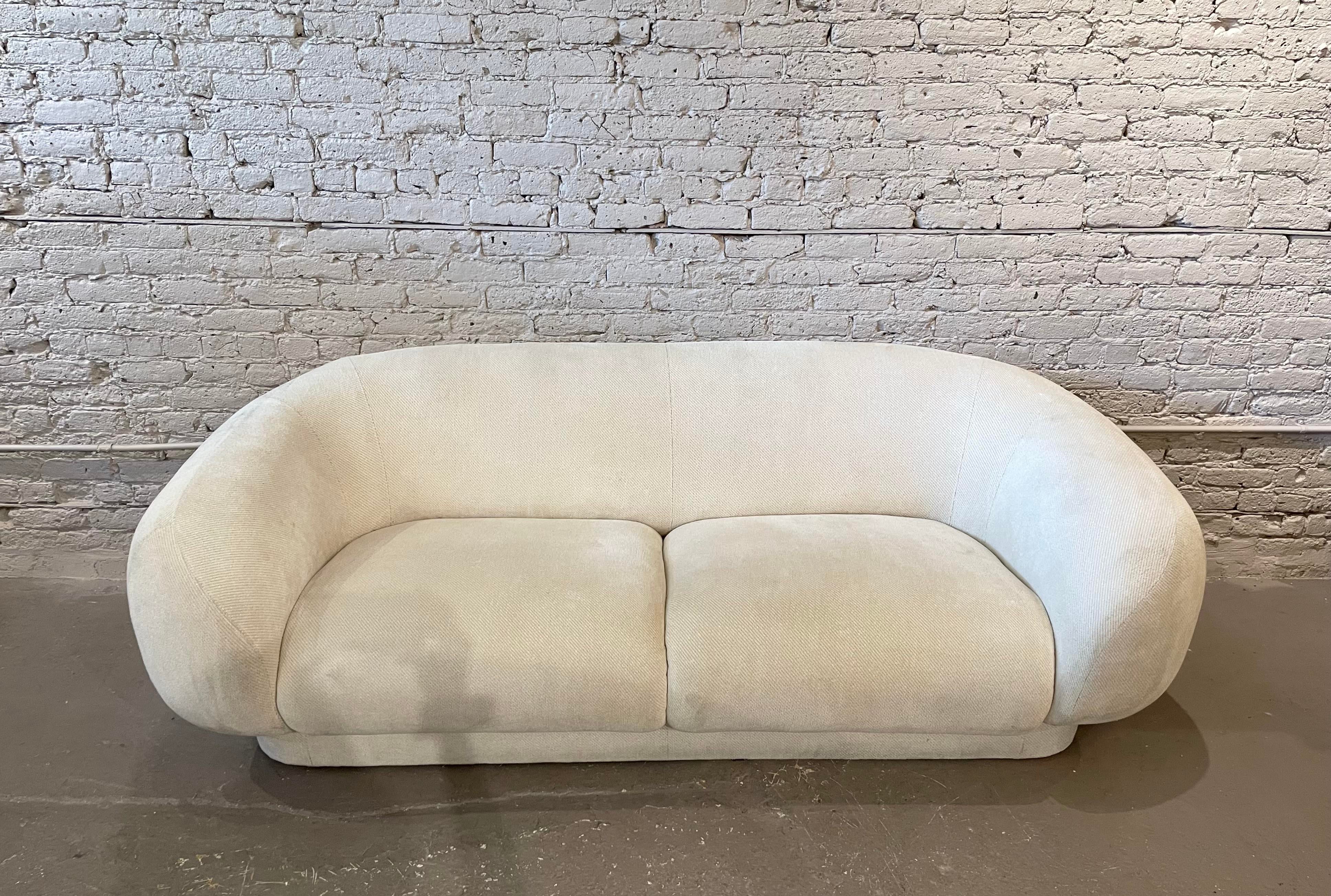 Directional Post Modern Sofa With Rounded Arms