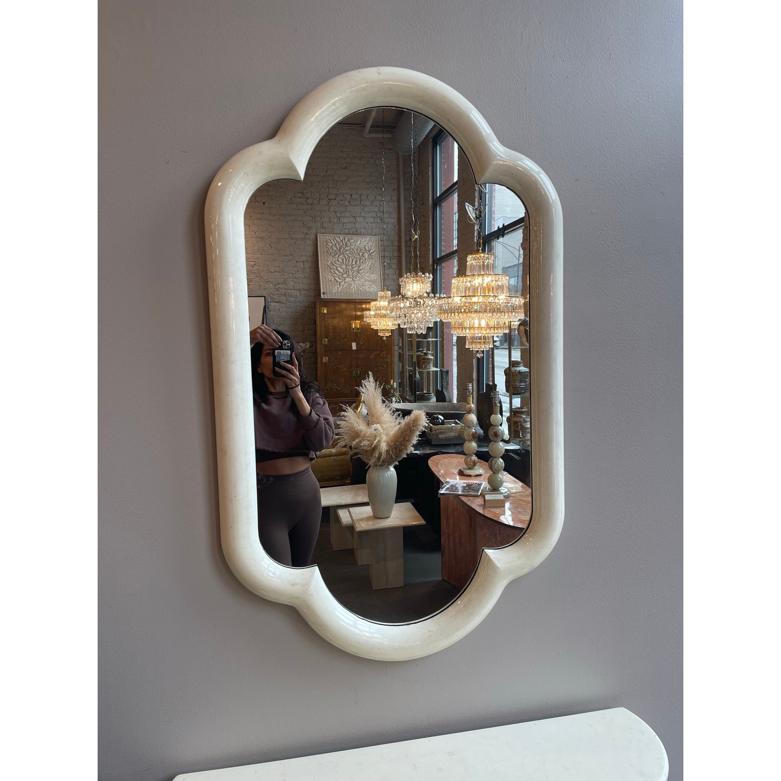 Gampel - Stoll Inc 1970s Mirror and Console