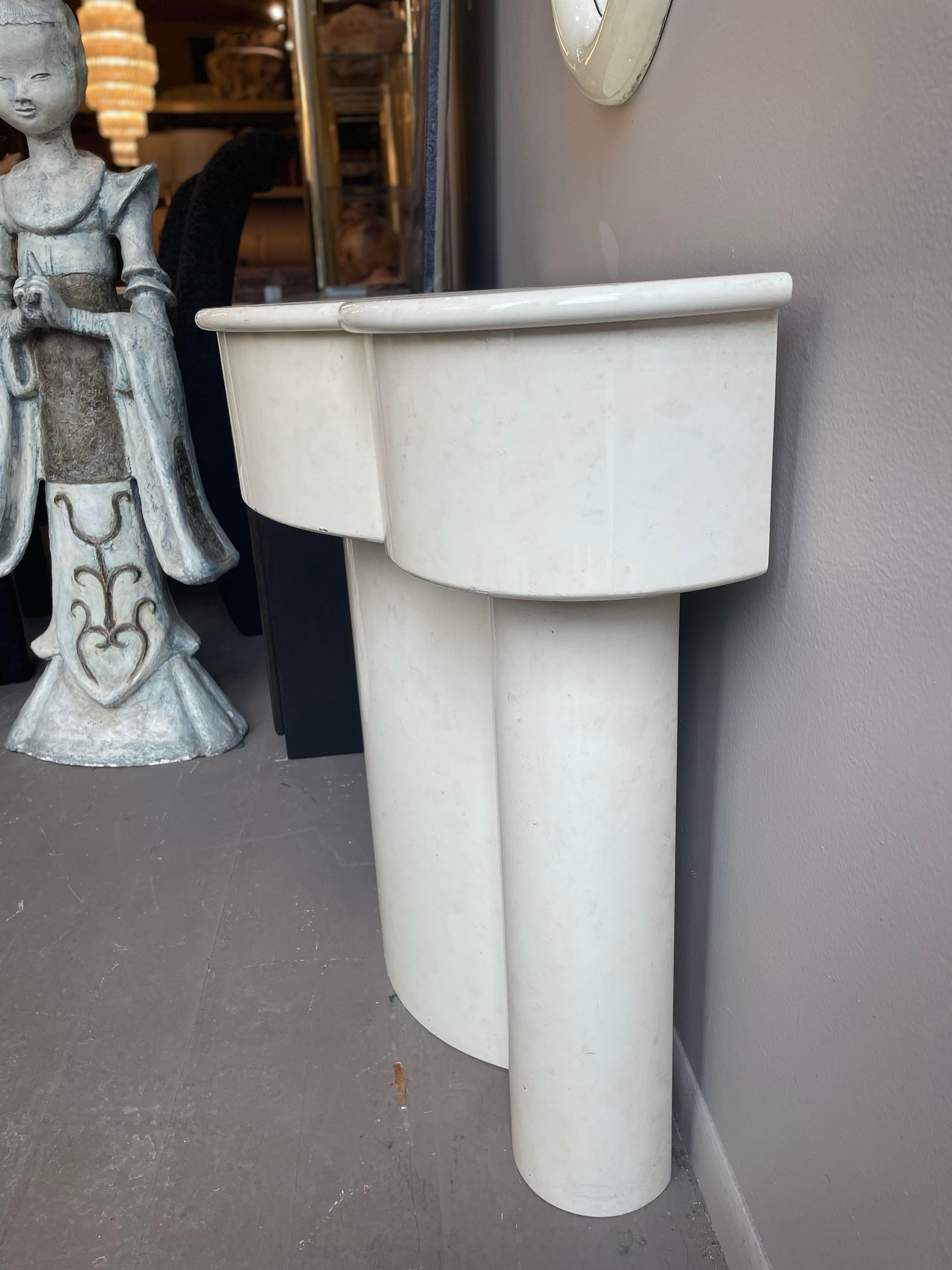 Gampel - Stoll Inc 1970s Mirror and Console