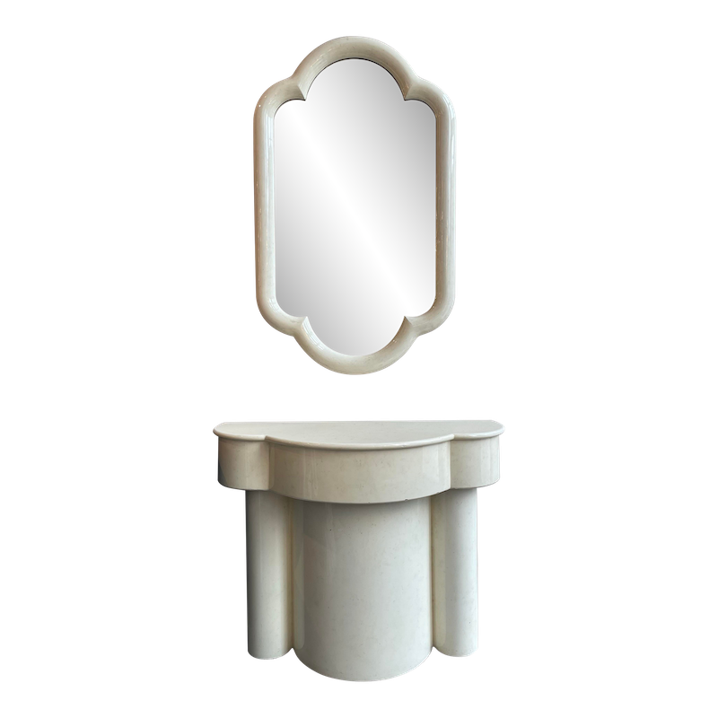 Gampel - Stoll Inc 1970s Mirror and Console