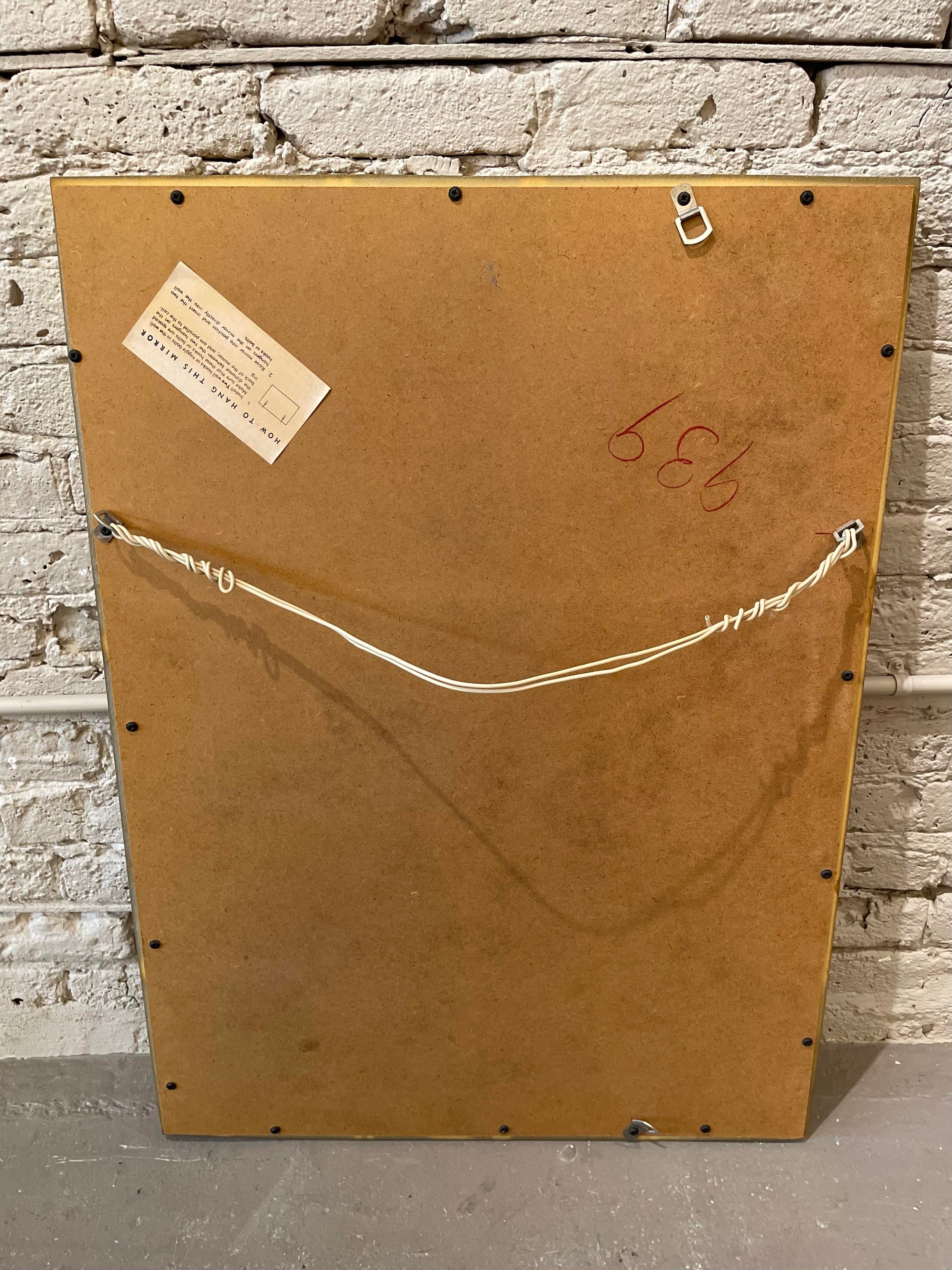 LaBarge Vintage Mirror 1980s Gold and Tortoise