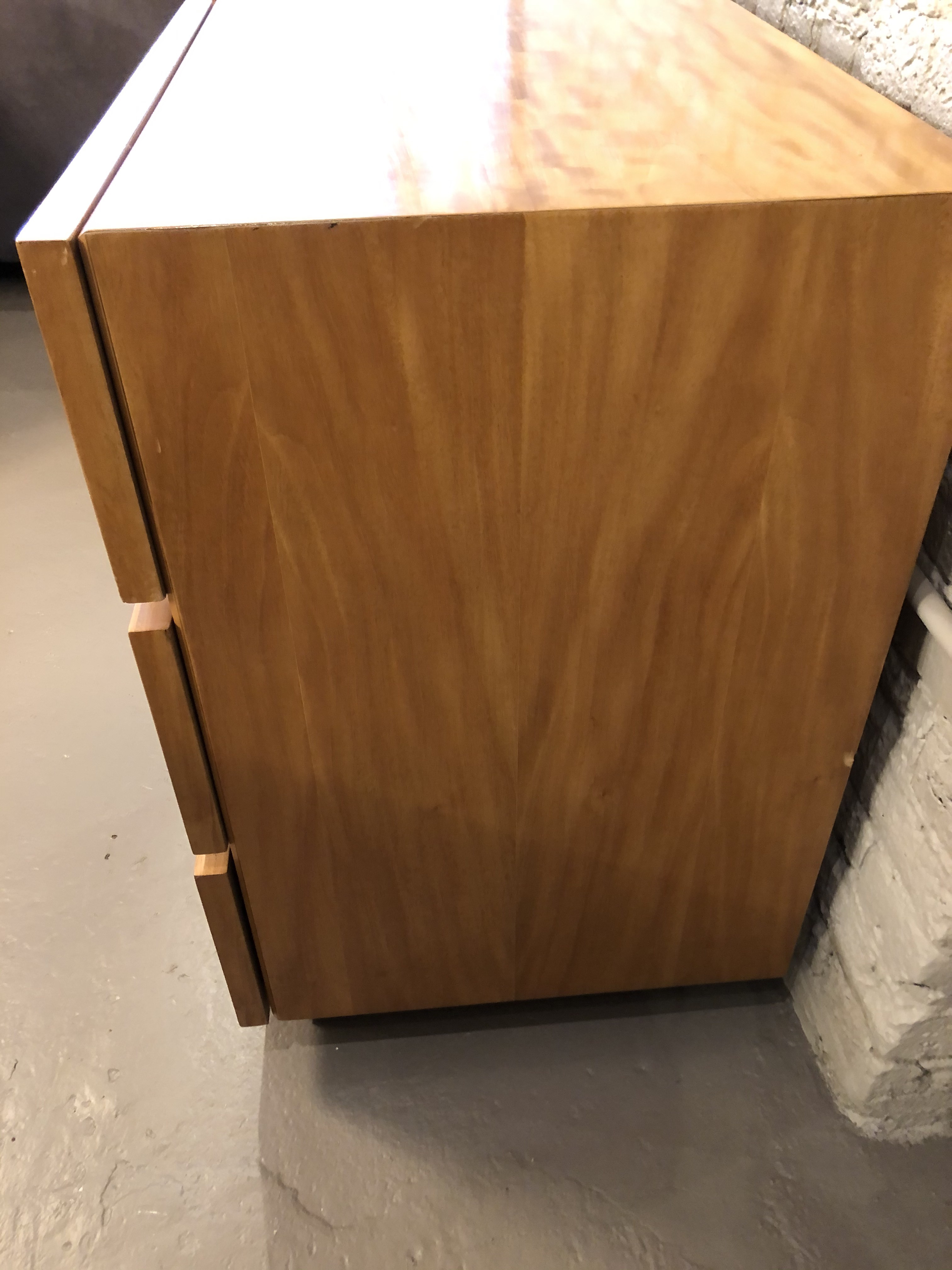 Lane Furniture Burled Wood Lowboy Dresser