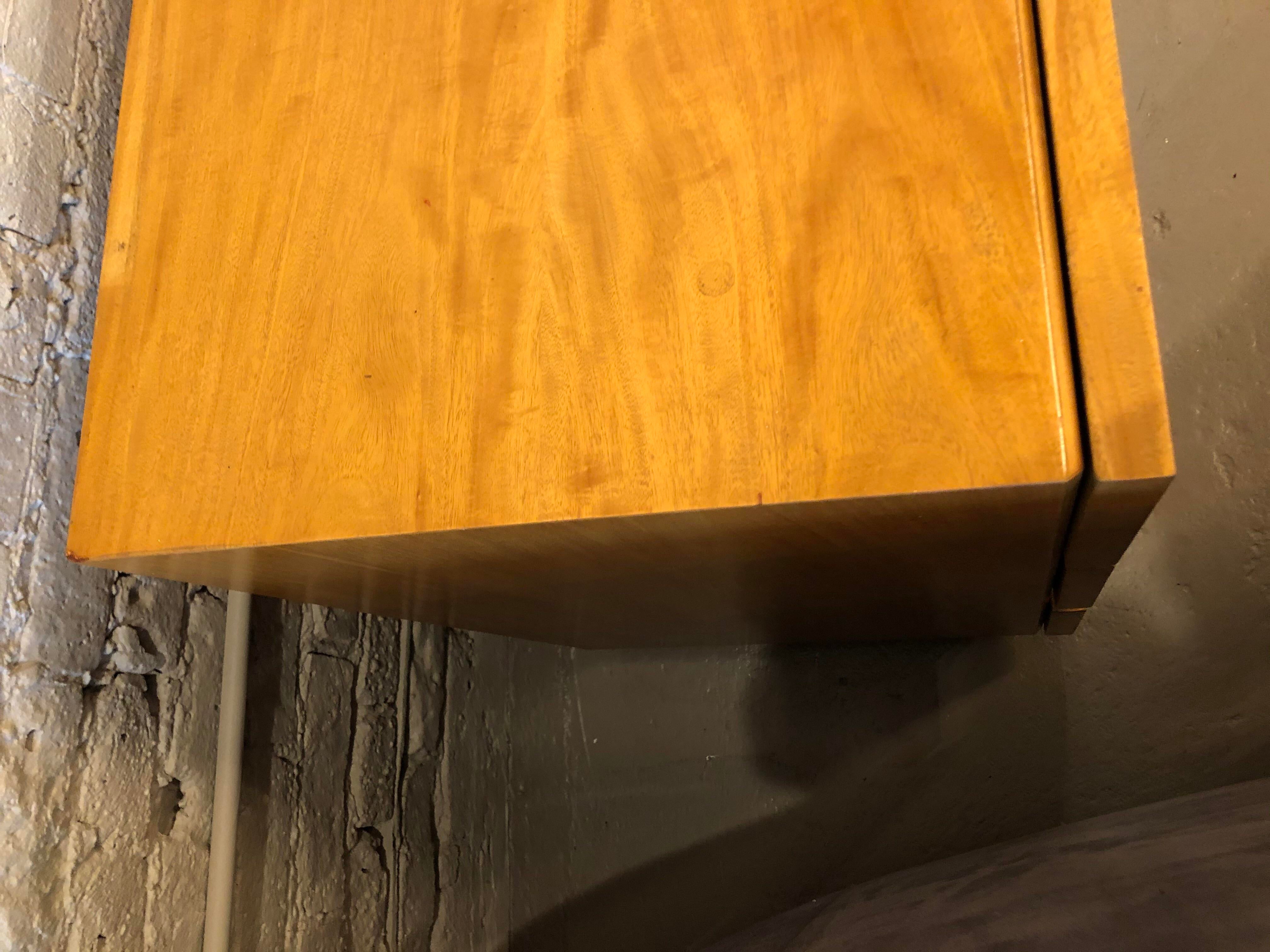 Lane Furniture Burled Wood Lowboy Dresser