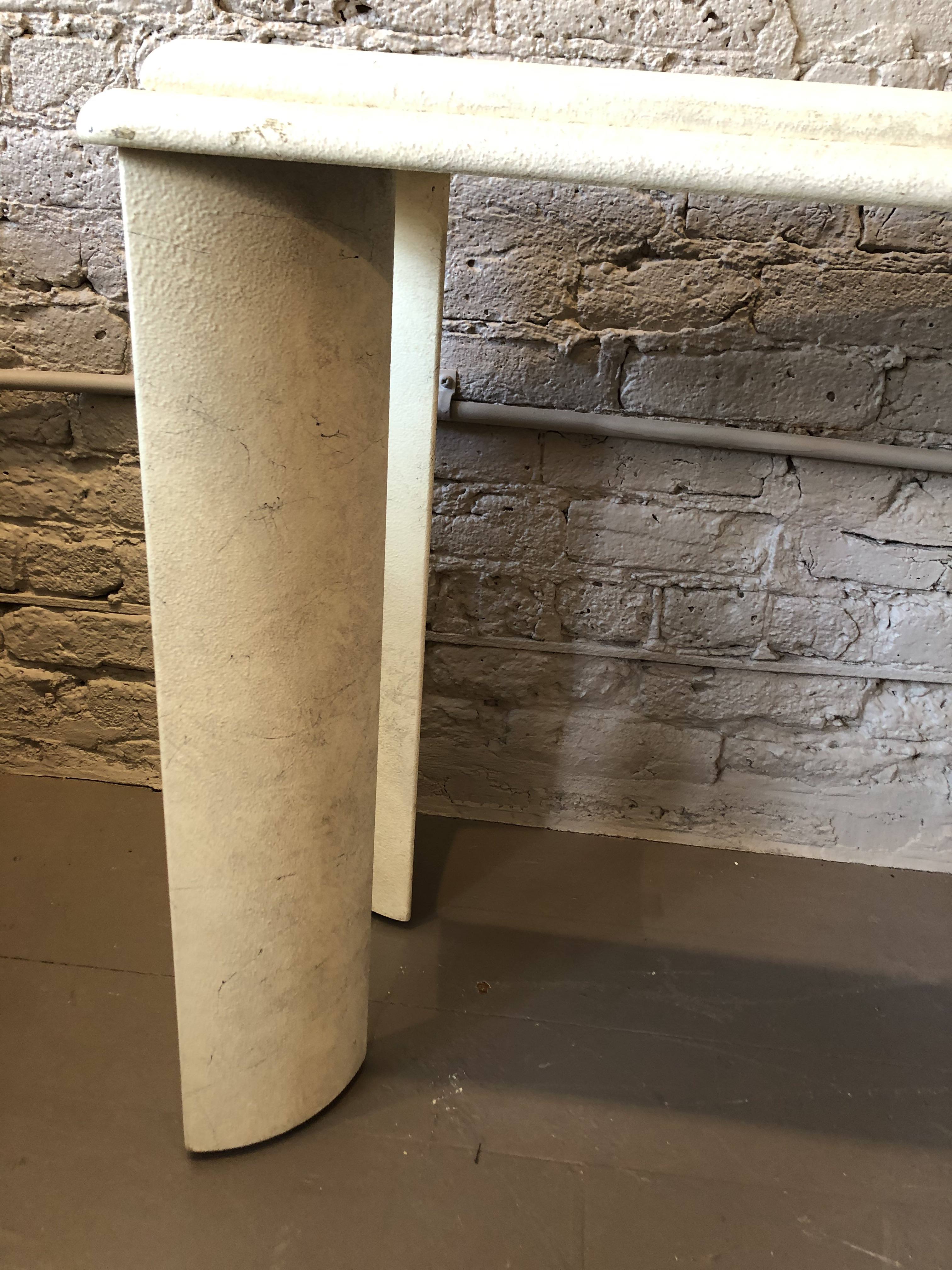 Lane Postmodern Plaster Sofa Console Table
