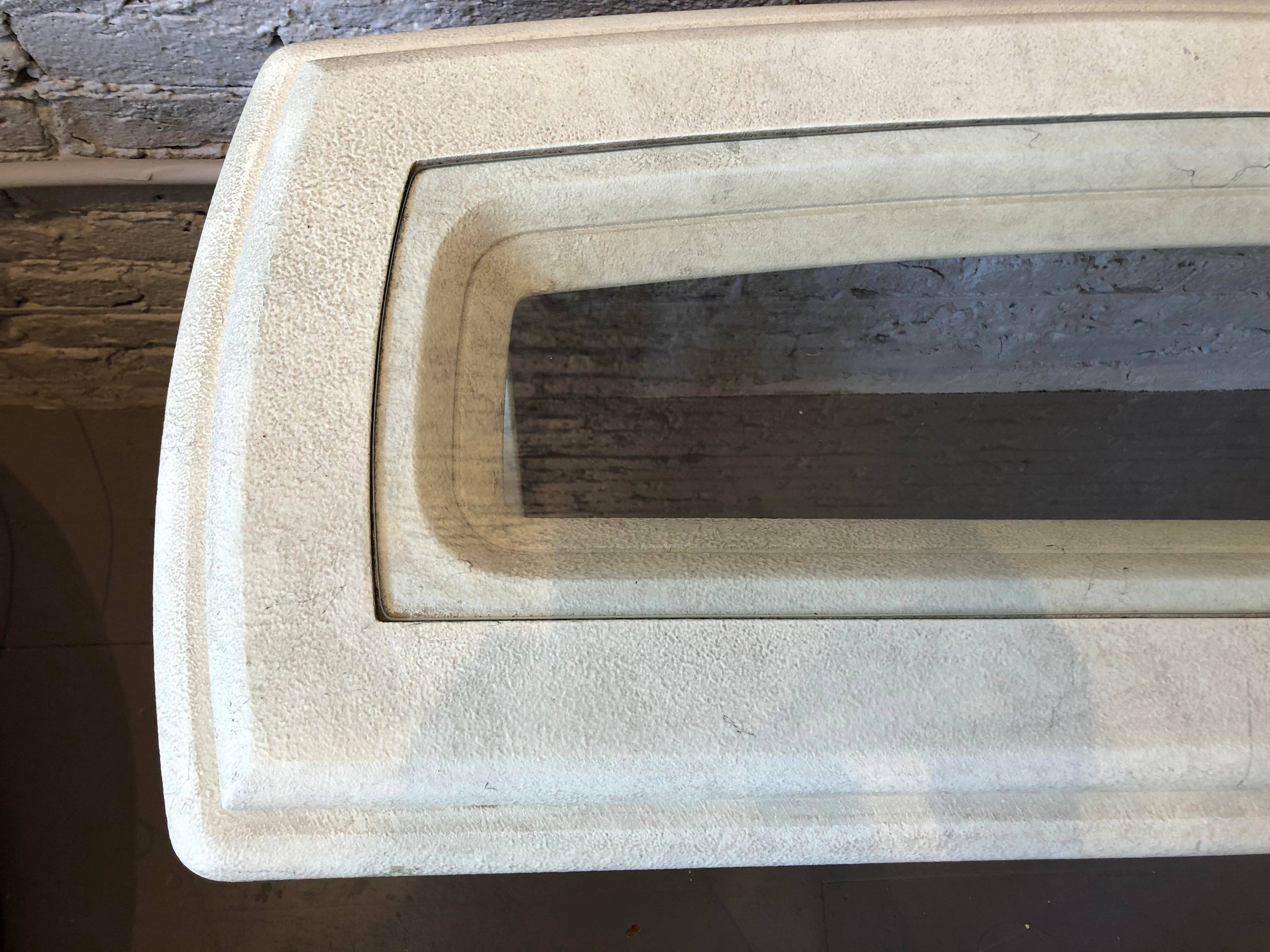 Lane Postmodern Plaster Sofa Console Table