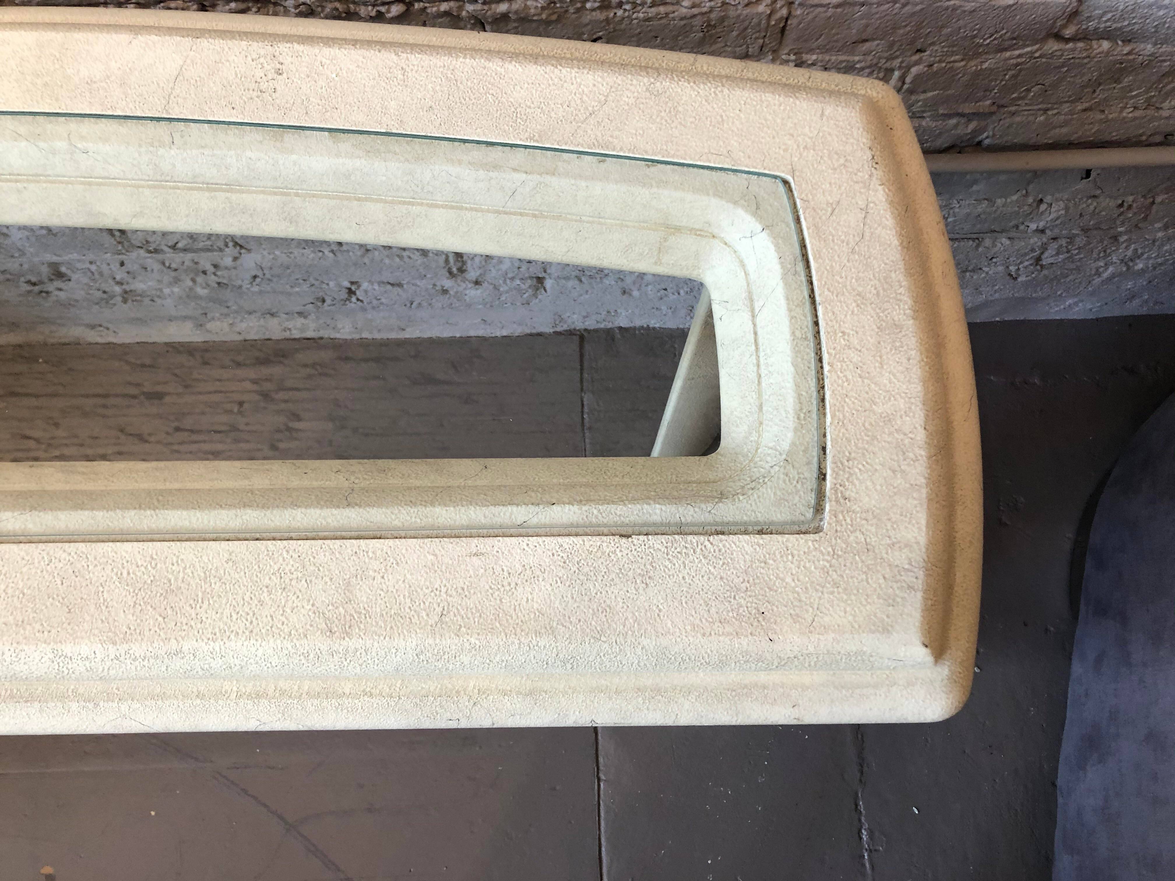 Lane Postmodern Plaster Sofa Console Table