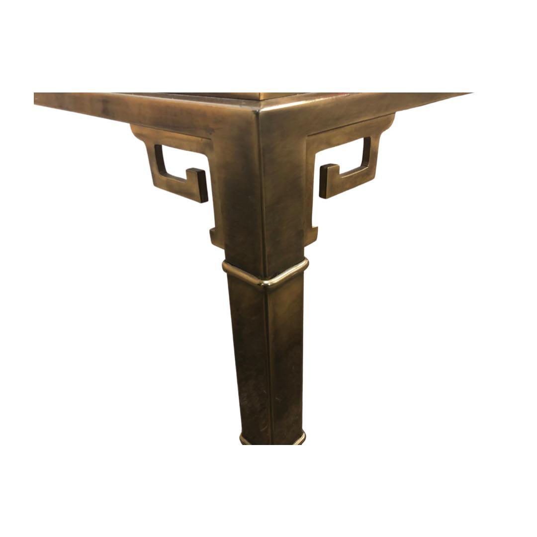 Mastercraft Greek Key Square Brass Coffee Table
