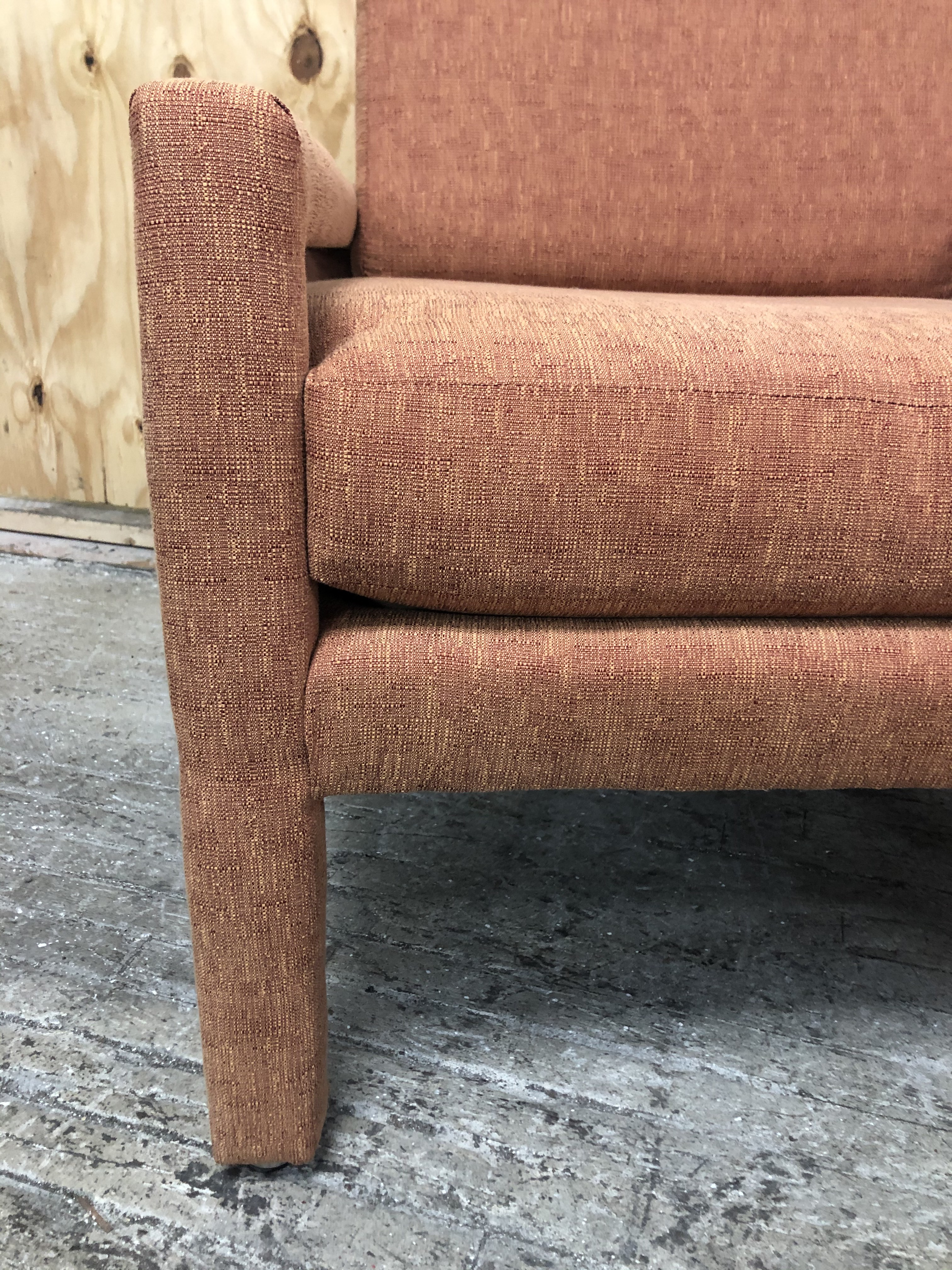 Milo Baughman Style Parsons Chairs - a Pair