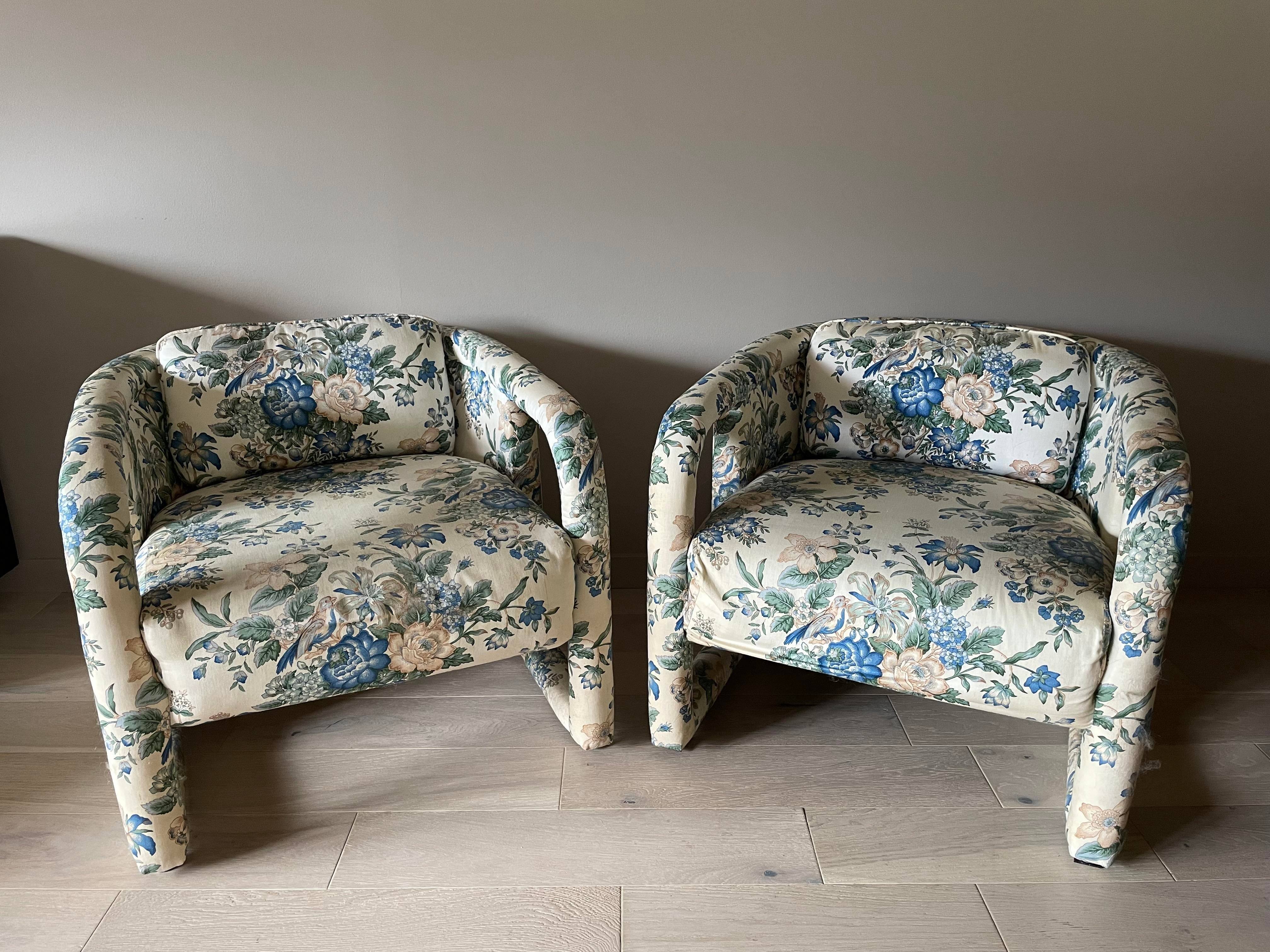 Post Modern Sculptural Chairs - a Pair