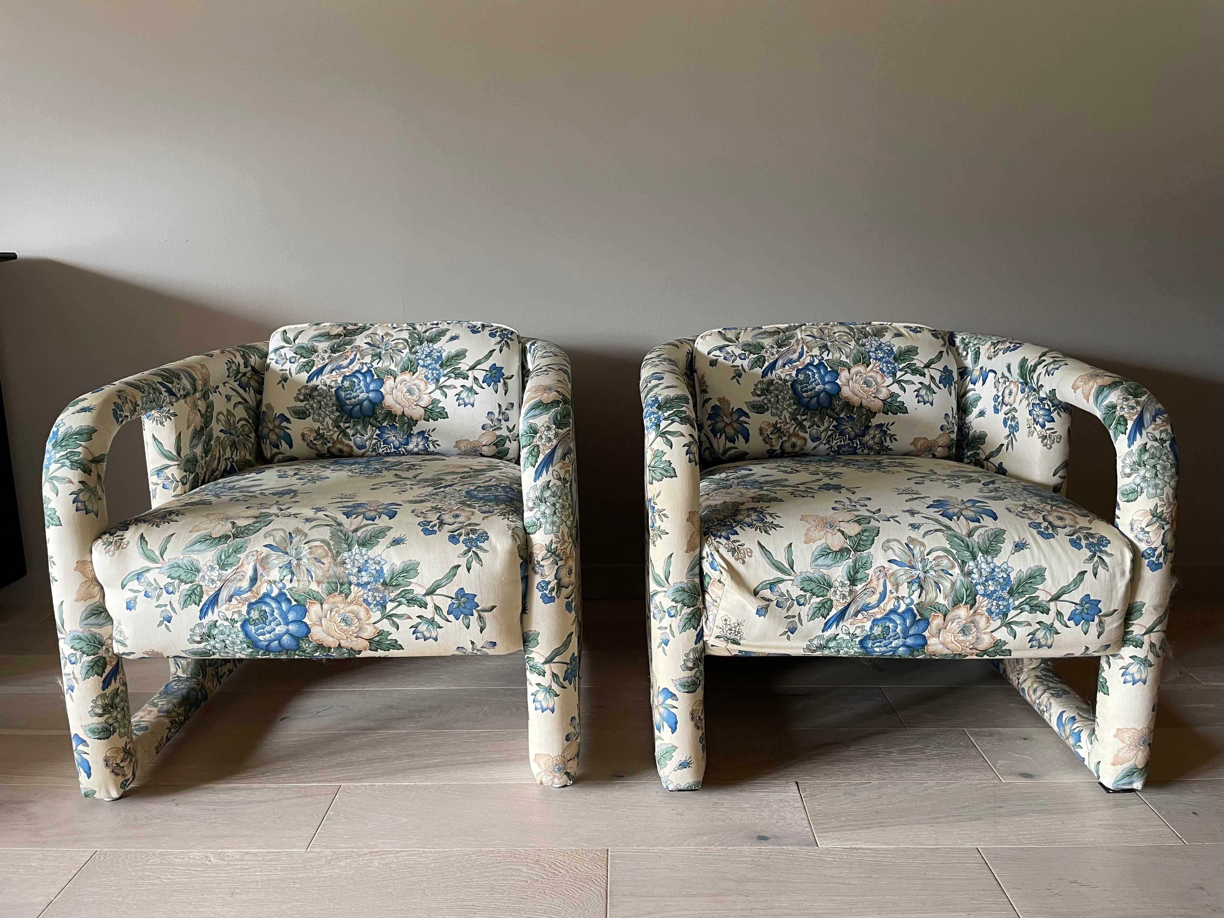 Post Modern Sculptural Chairs - a Pair