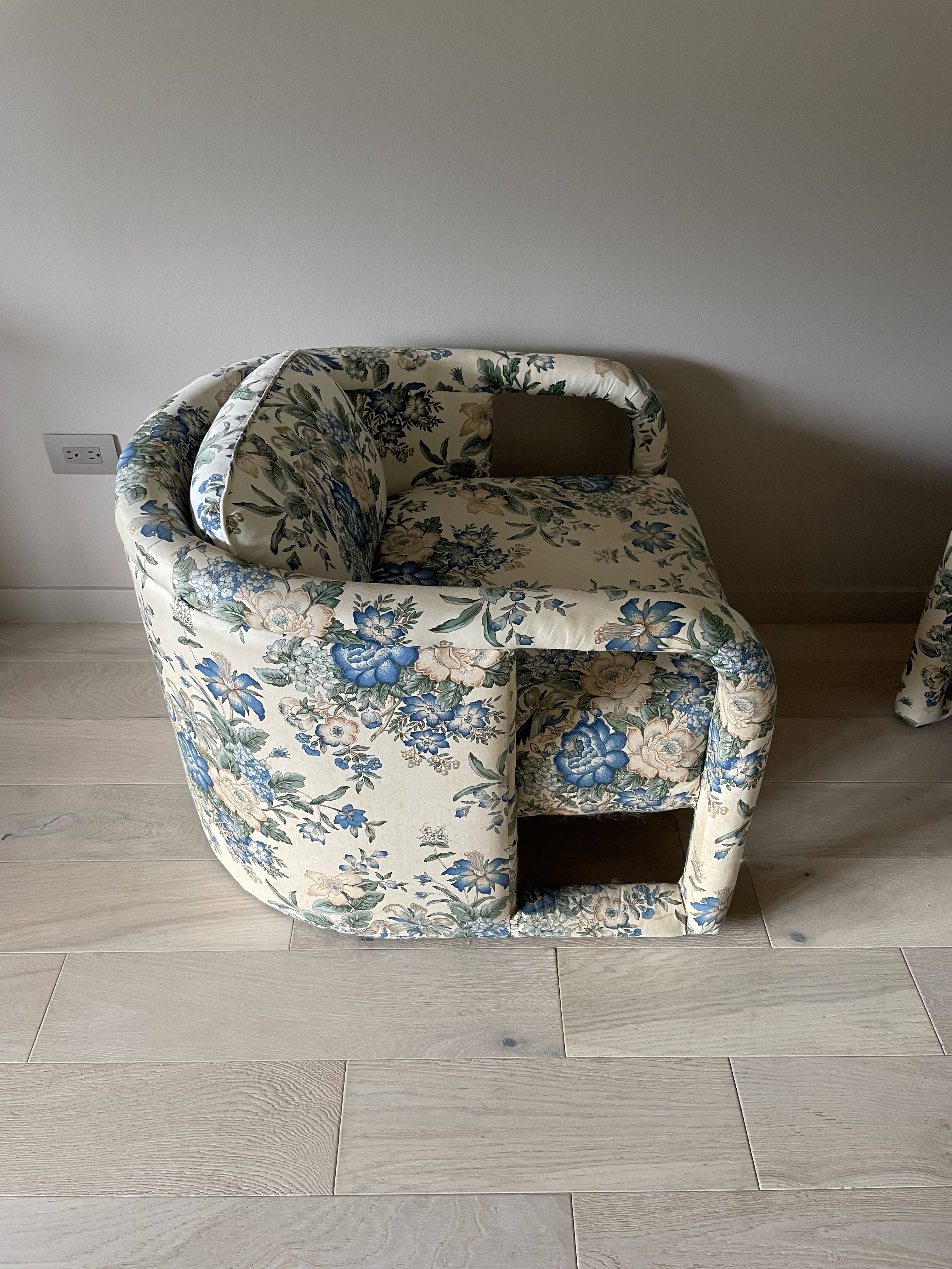 Post Modern Sculptural Chairs - a Pair