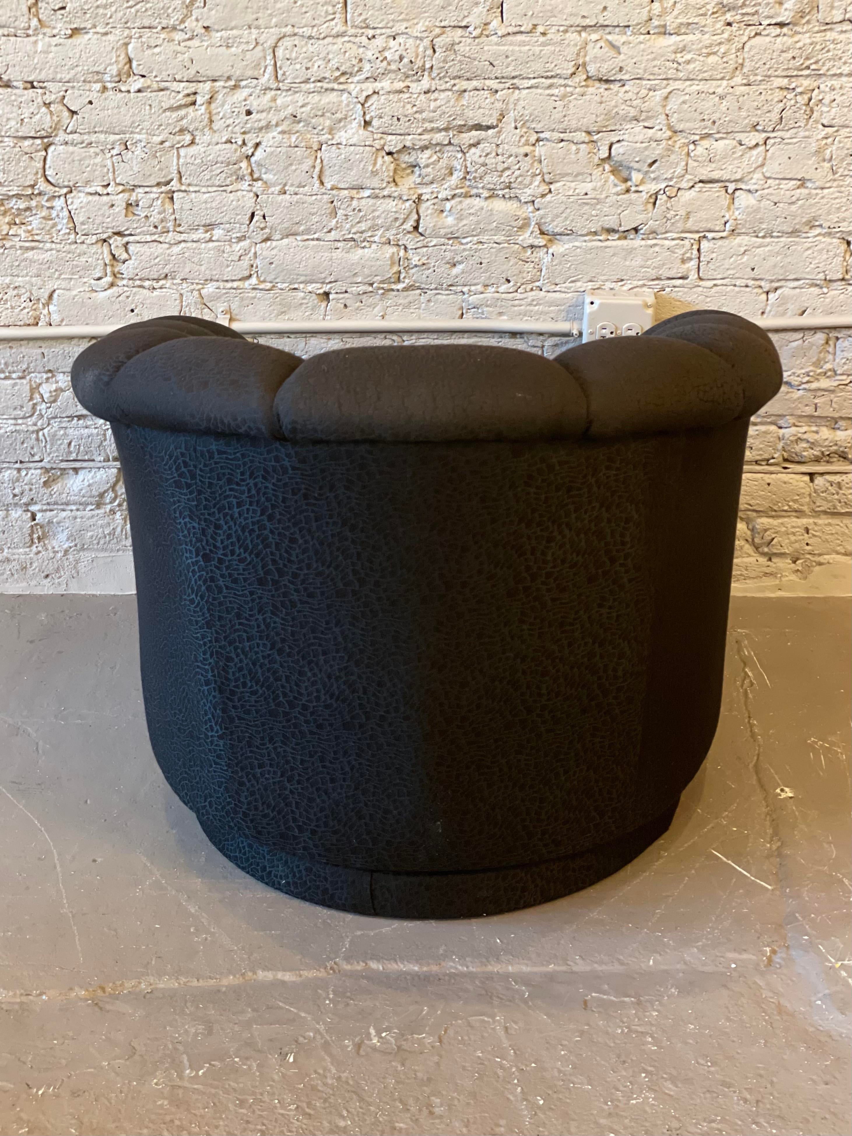 Postmodern Swivel Chair in the Style of Pierre Paulin