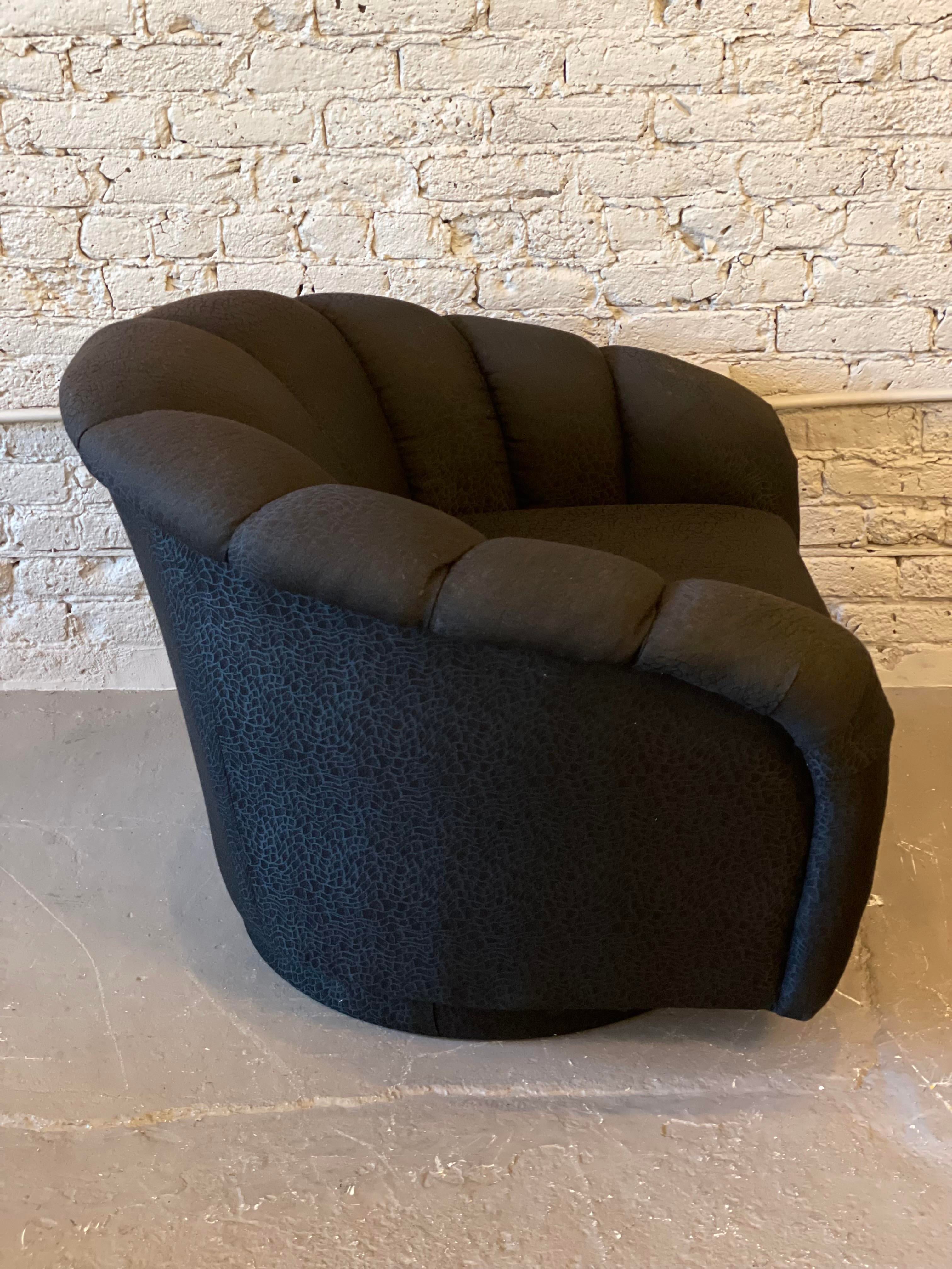 Postmodern Swivel Chair in the Style of Pierre Paulin