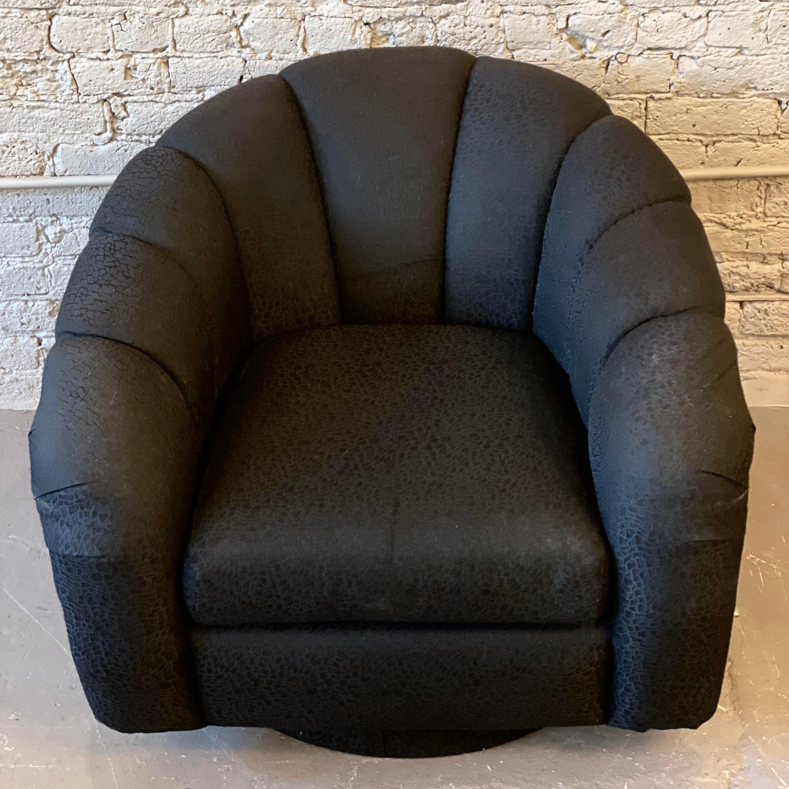 Postmodern Swivel Chair in the Style of Pierre Paulin