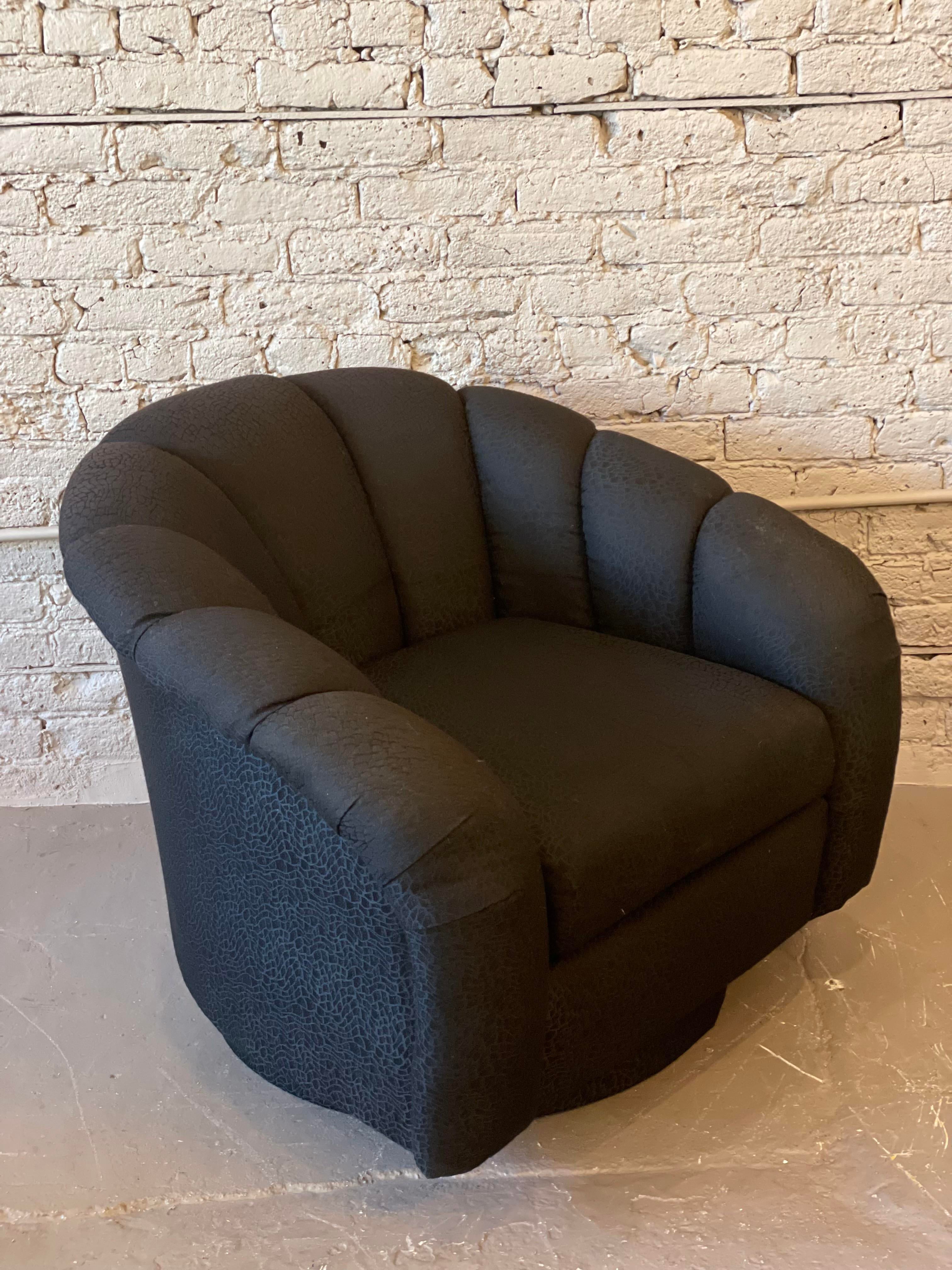 Postmodern Swivel Chair in the Style of Pierre Paulin