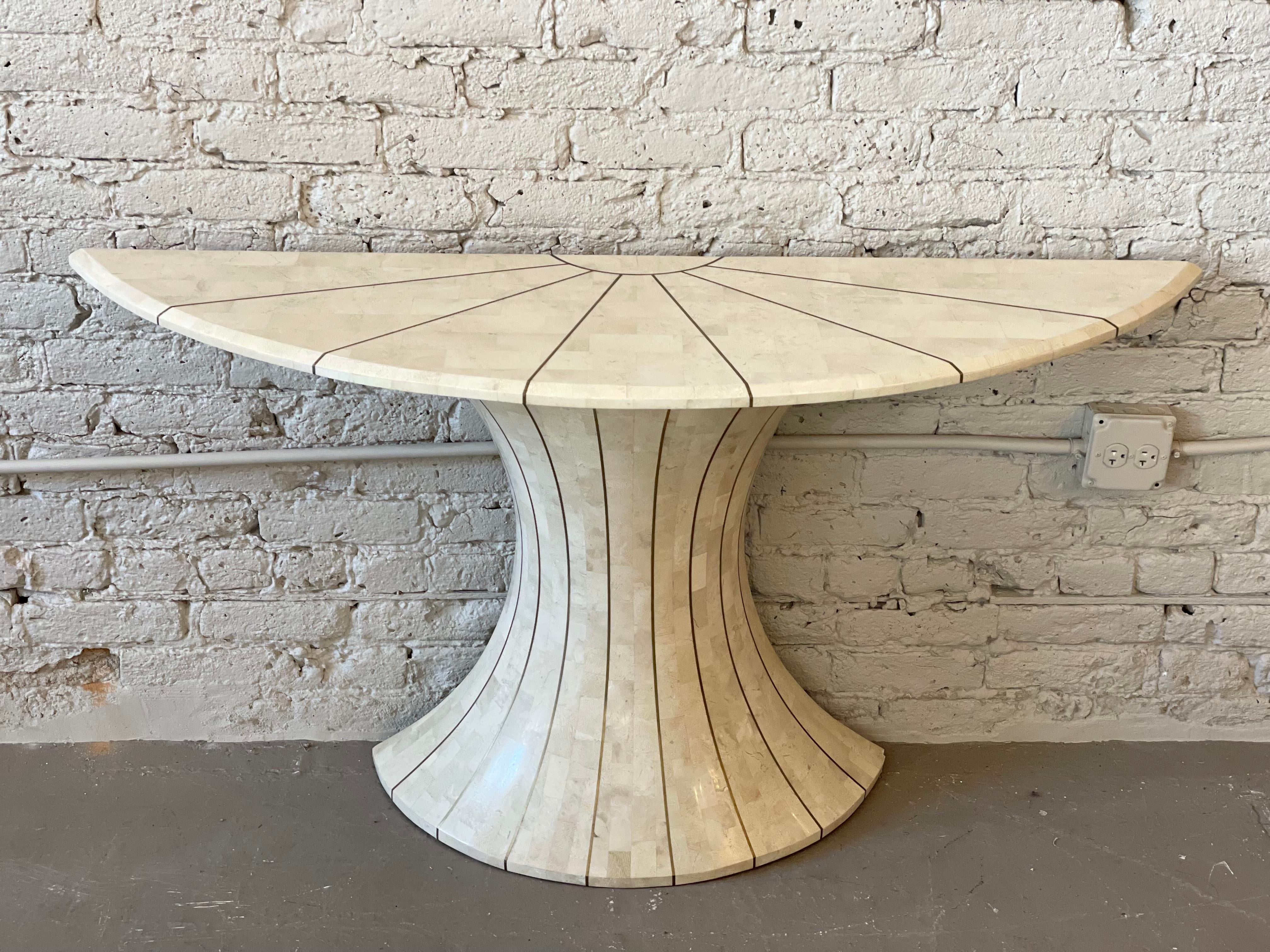 Postmodern Tessellated Console Table - Maitland Smith