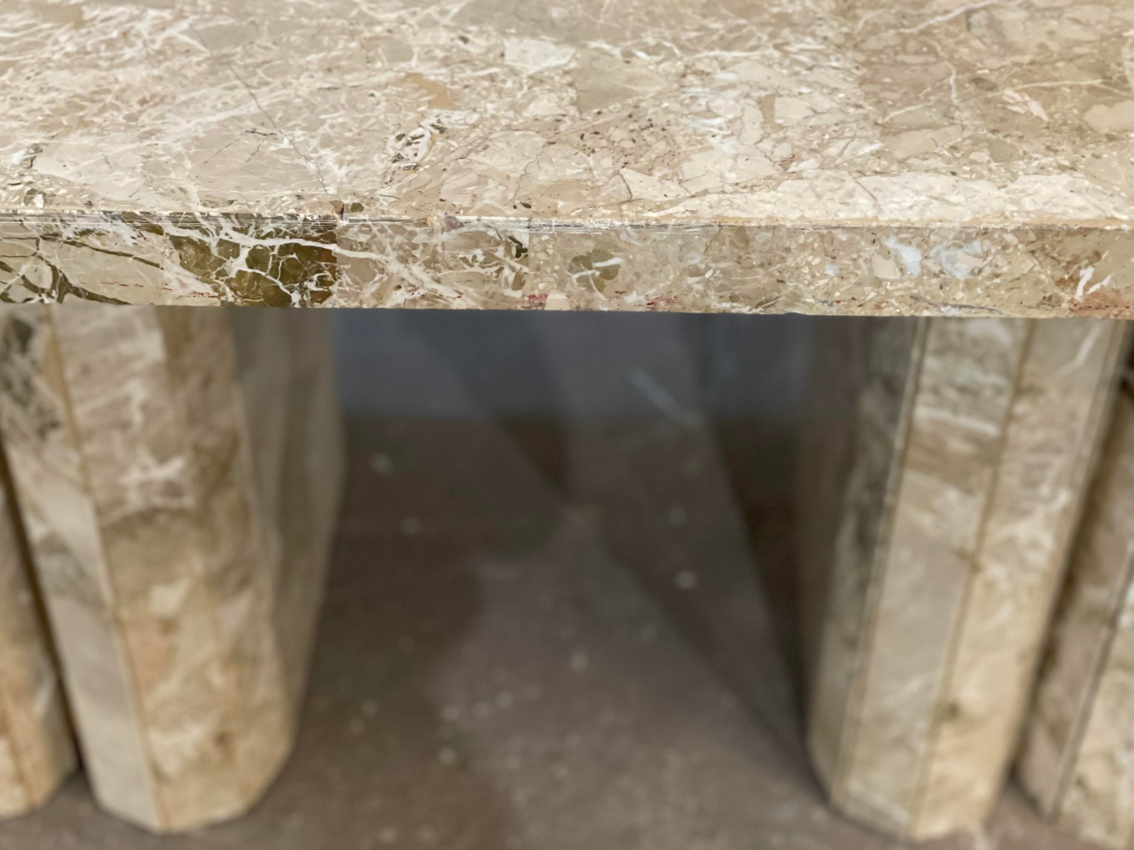 Postmodern Vintage Marble Dining Table