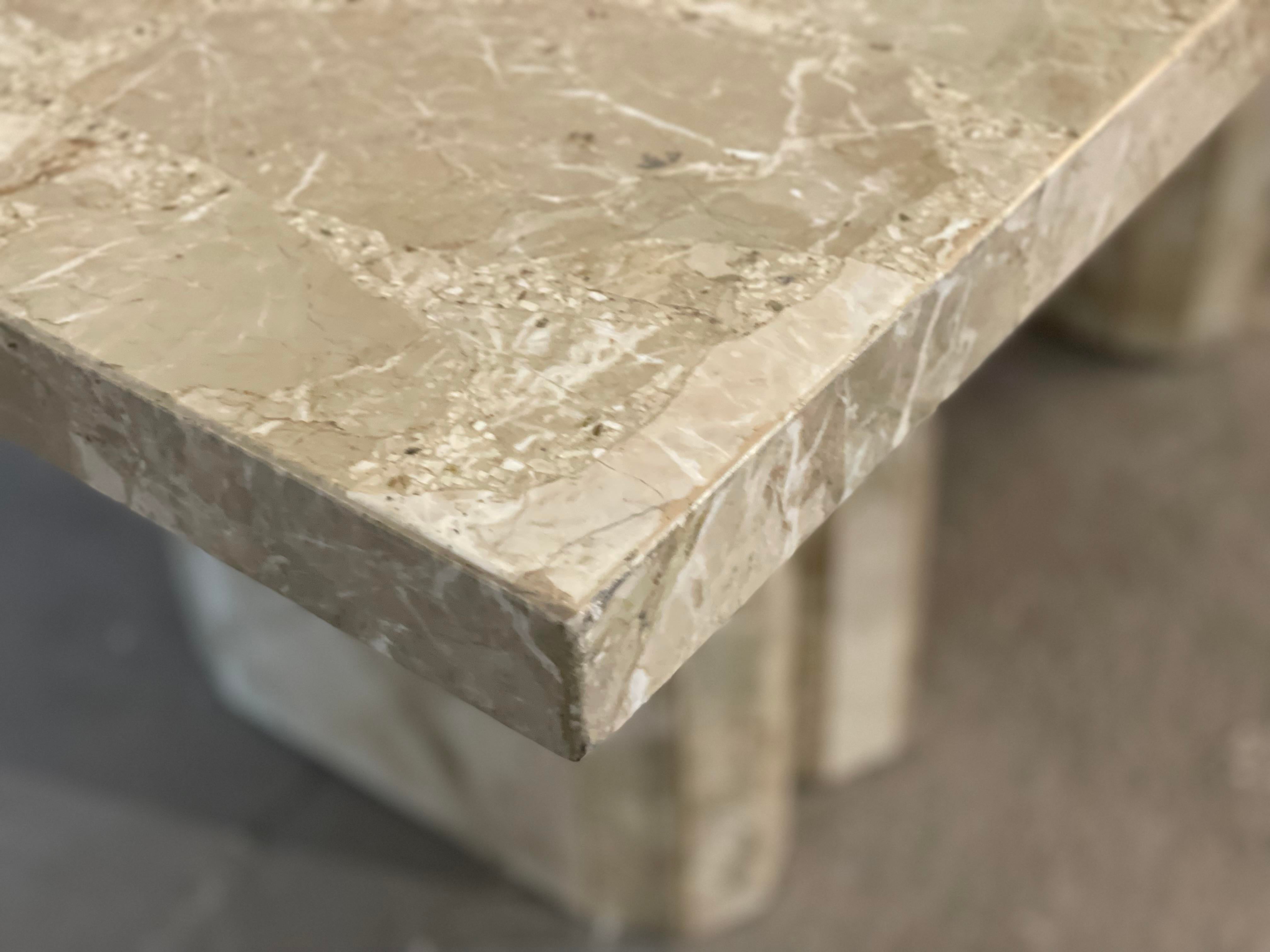 Postmodern Vintage Marble Dining Table