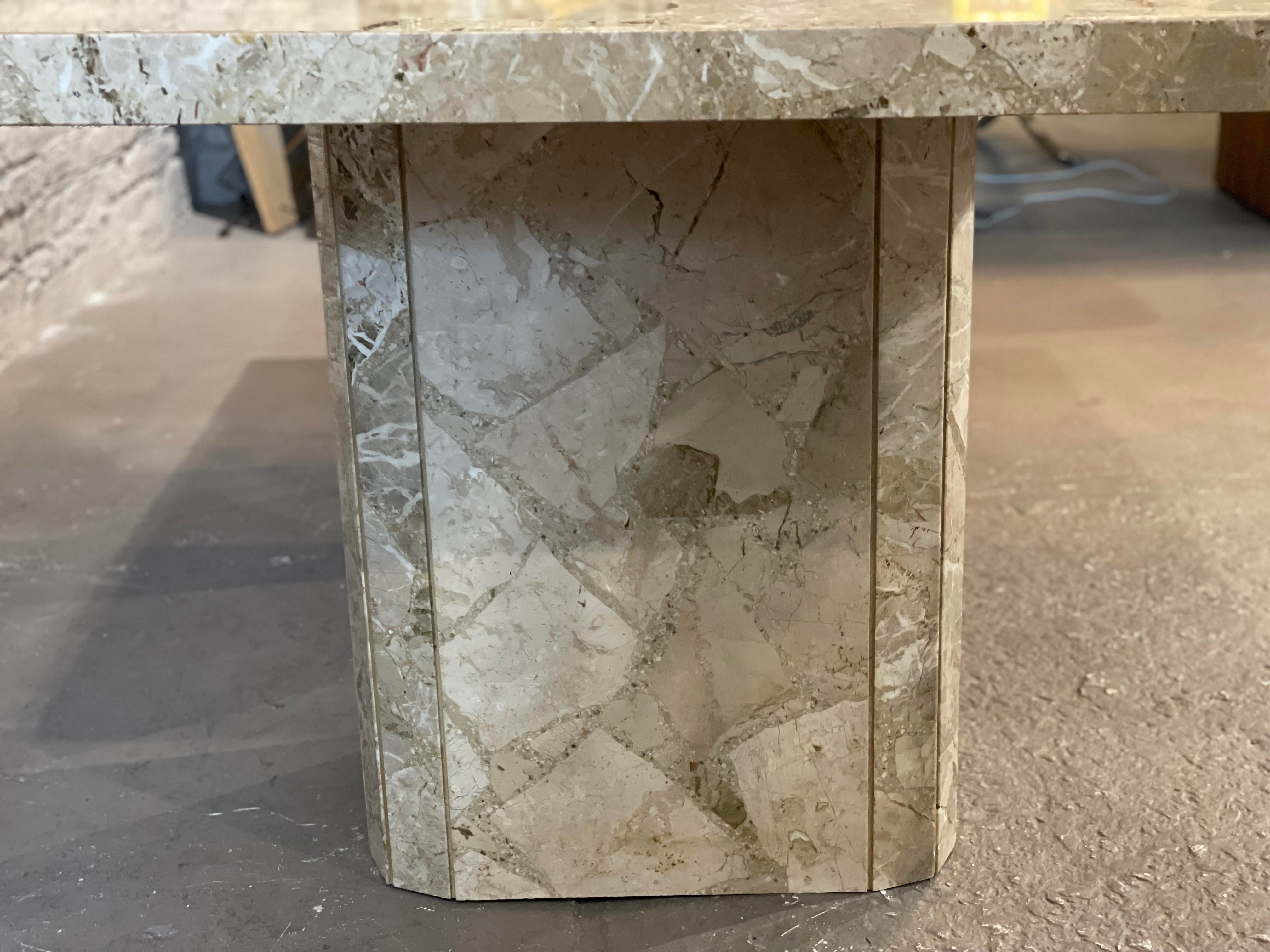 Postmodern Vintage Marble Dining Table