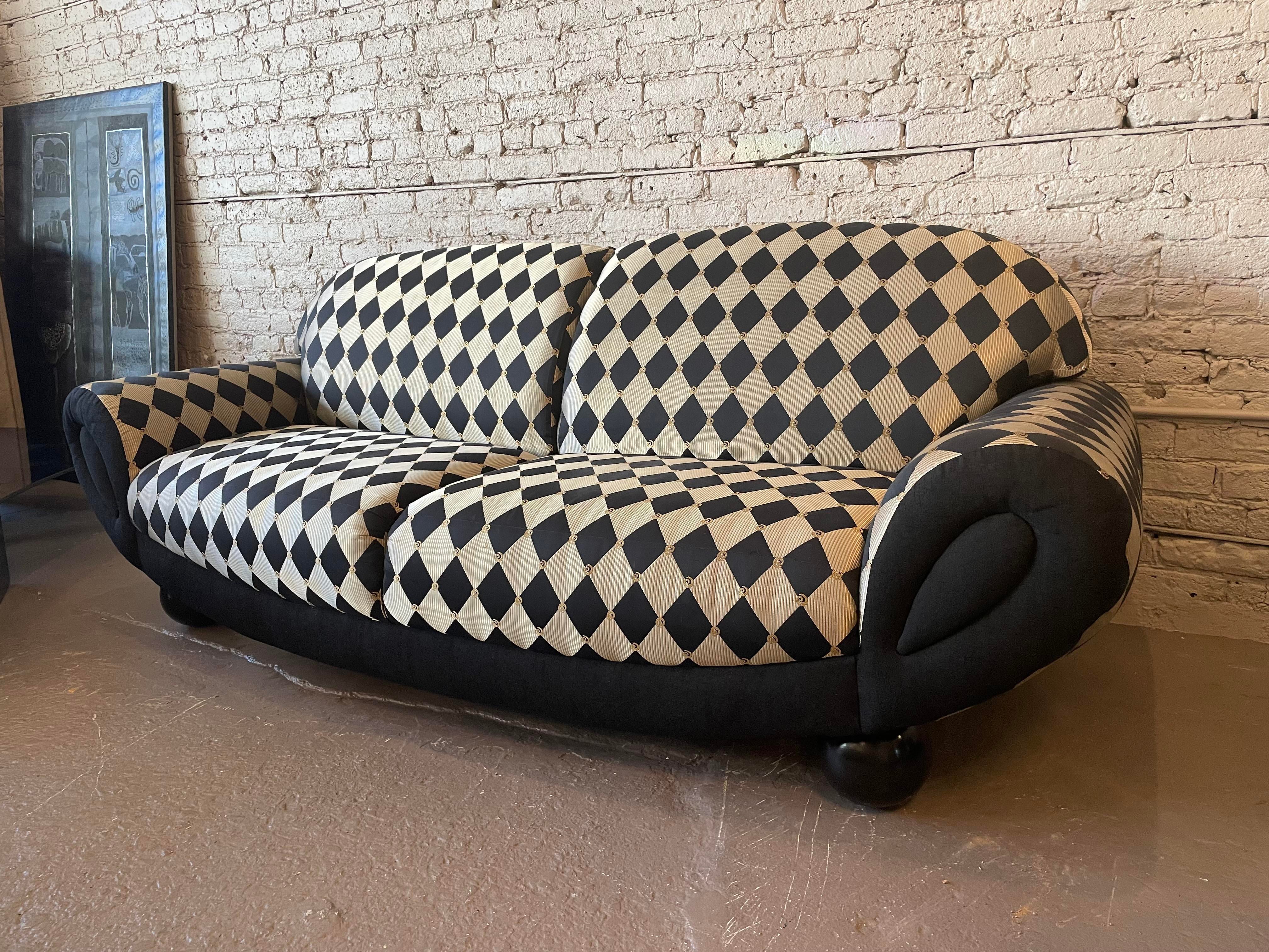Postmodern Weiman Curved Sofa