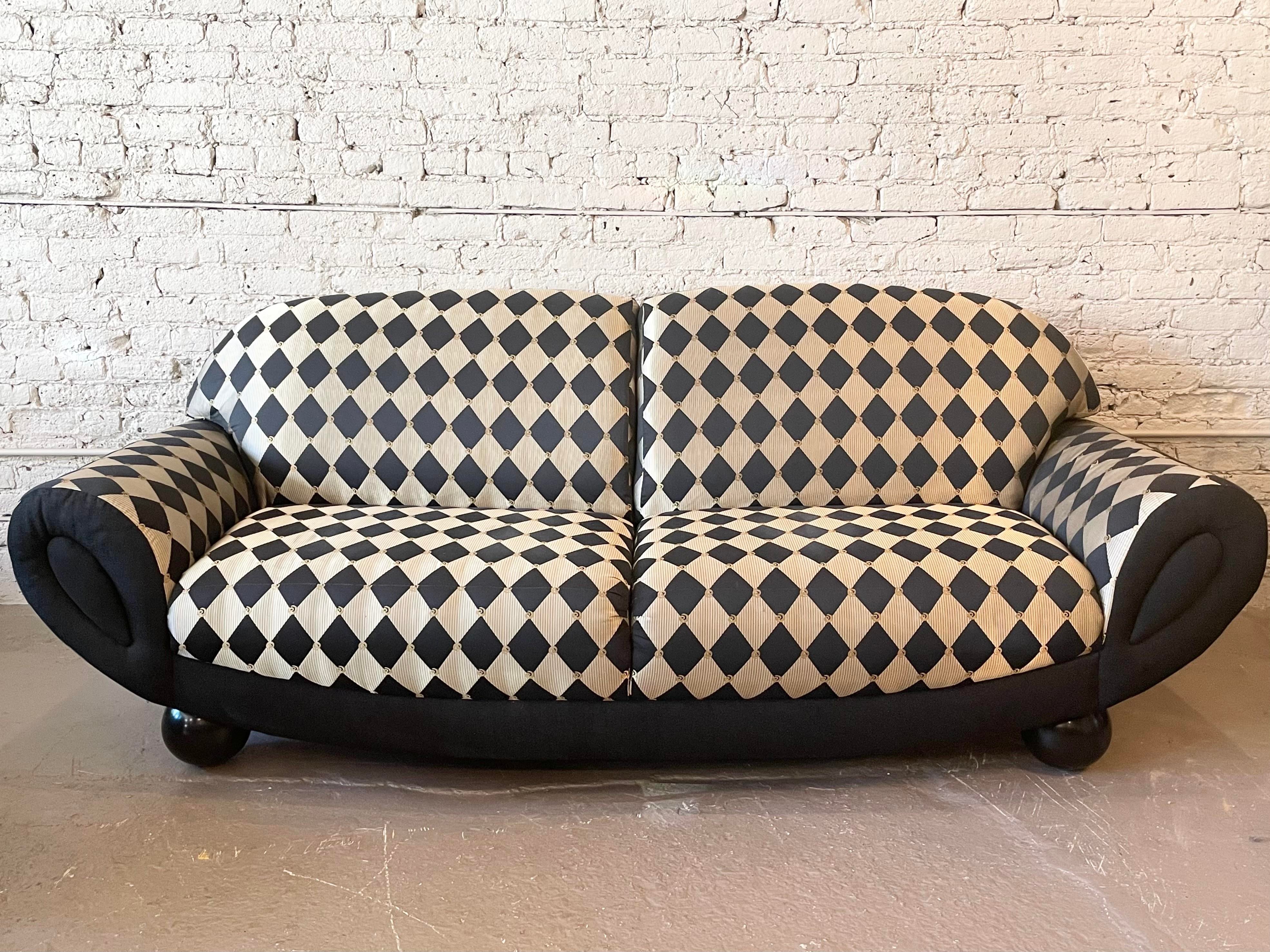Postmodern Weiman Curved Sofa