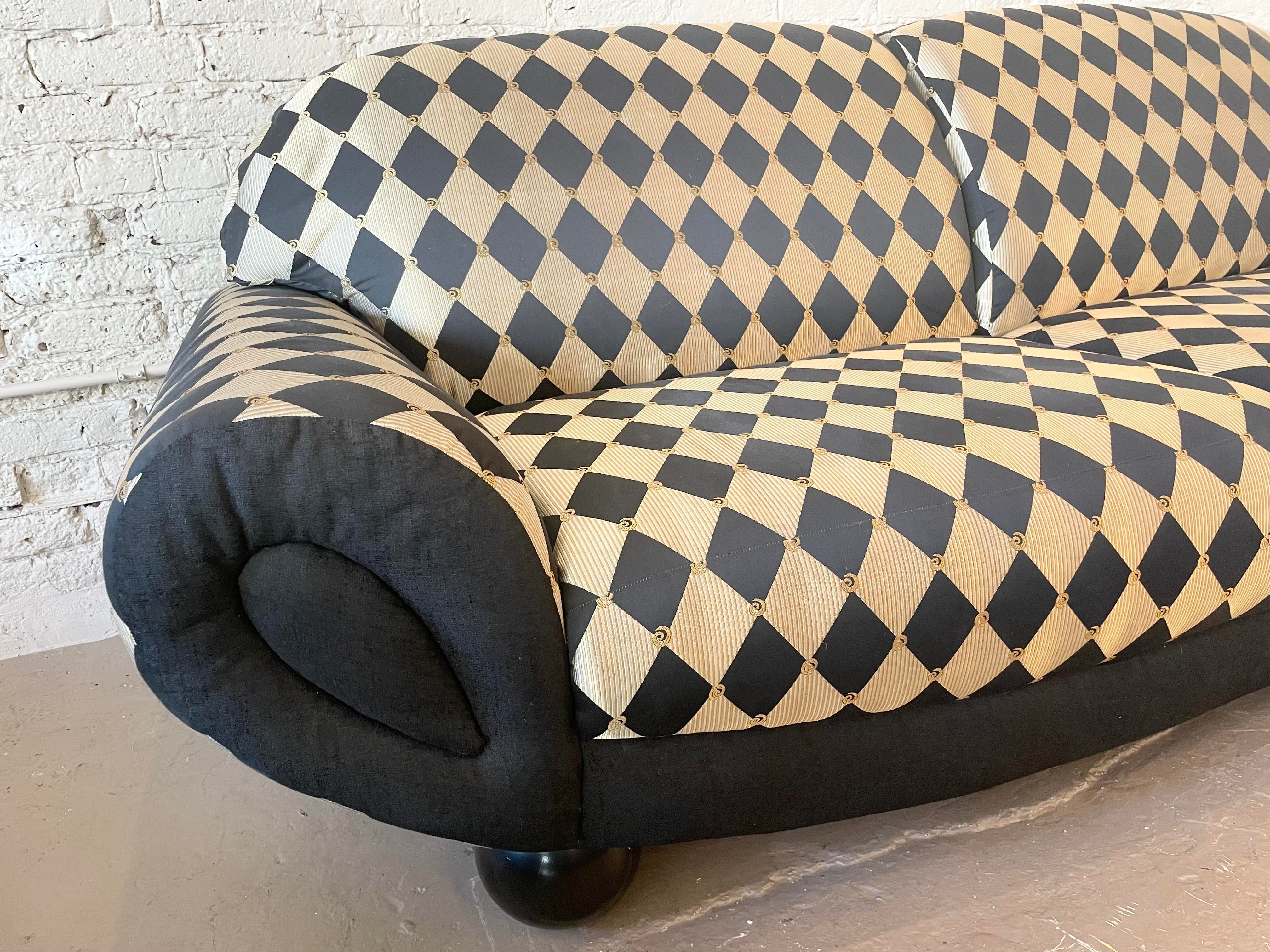 Postmodern Weiman Curved Sofa