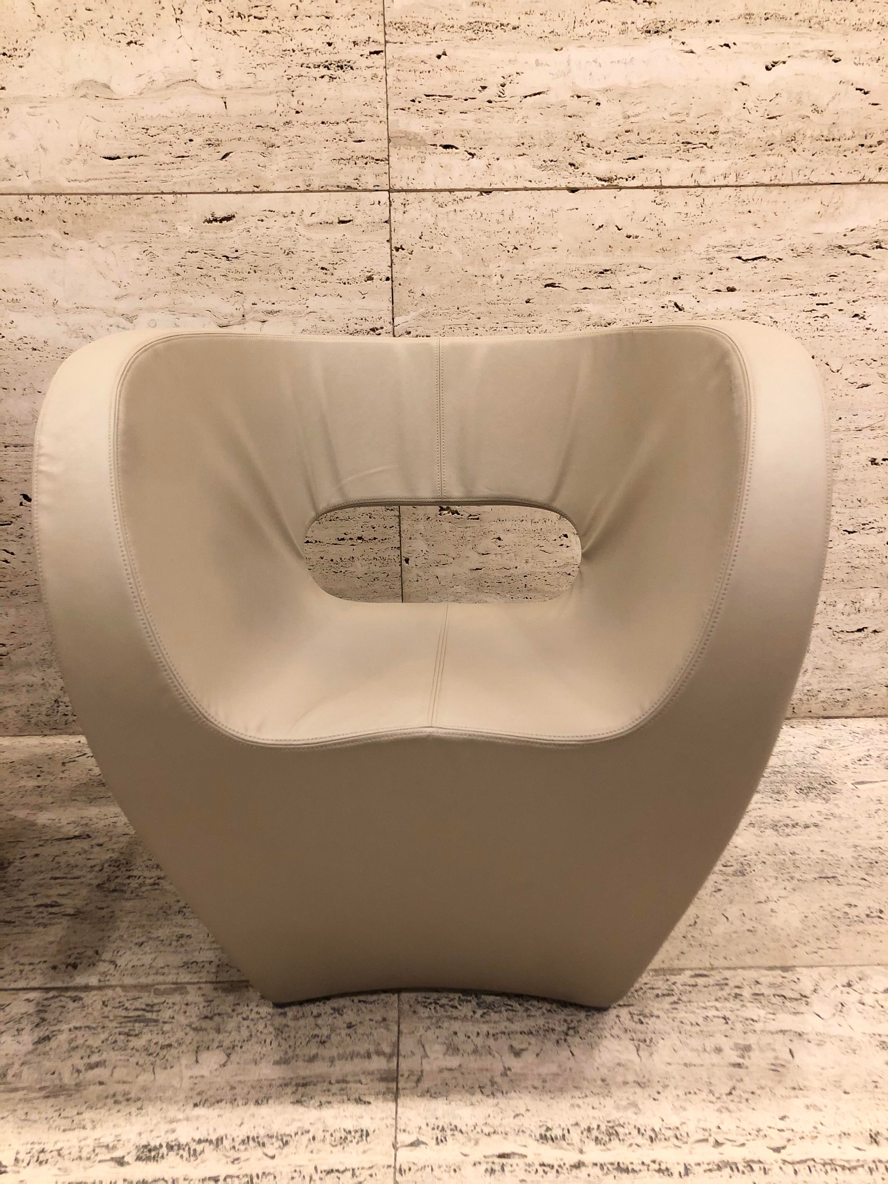 Ron Arad Albert and Victoria for Moroso Leather Chairs
