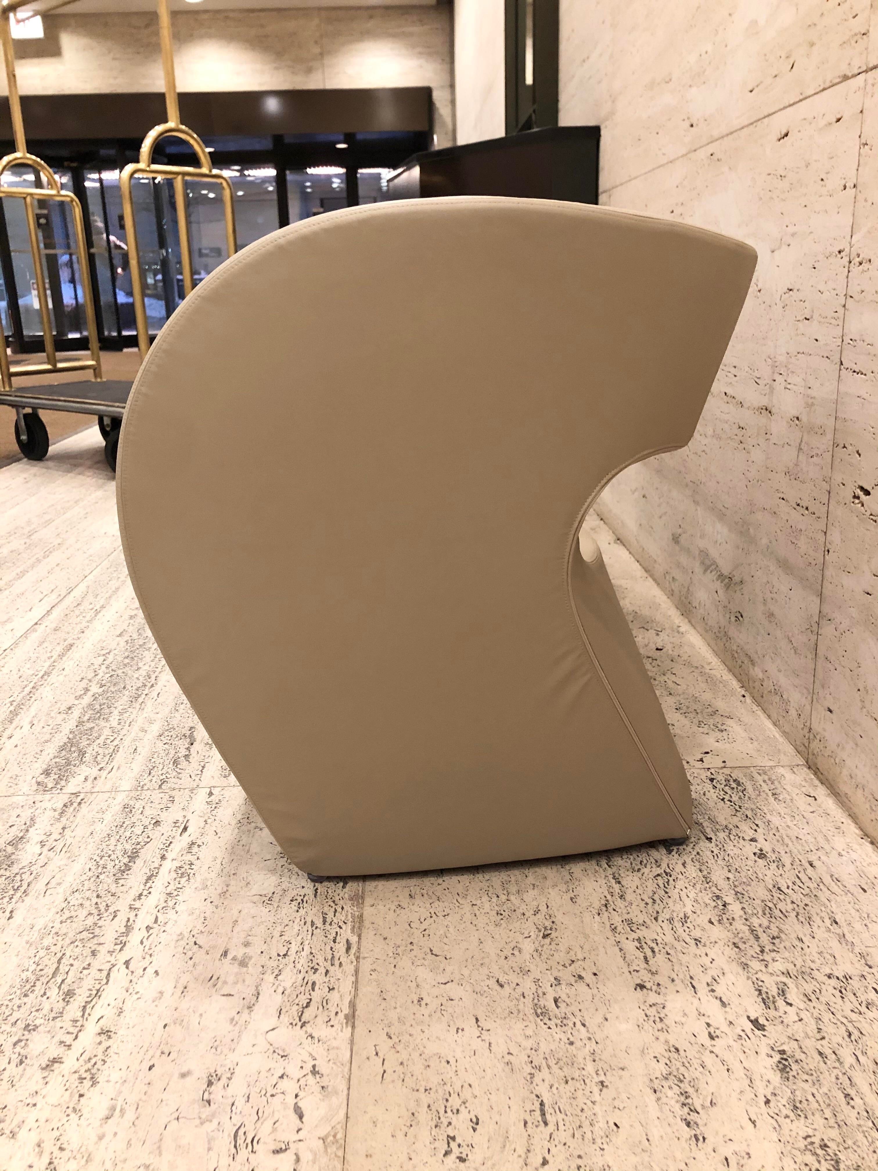 Ron Arad Albert and Victoria for Moroso Leather Chairs