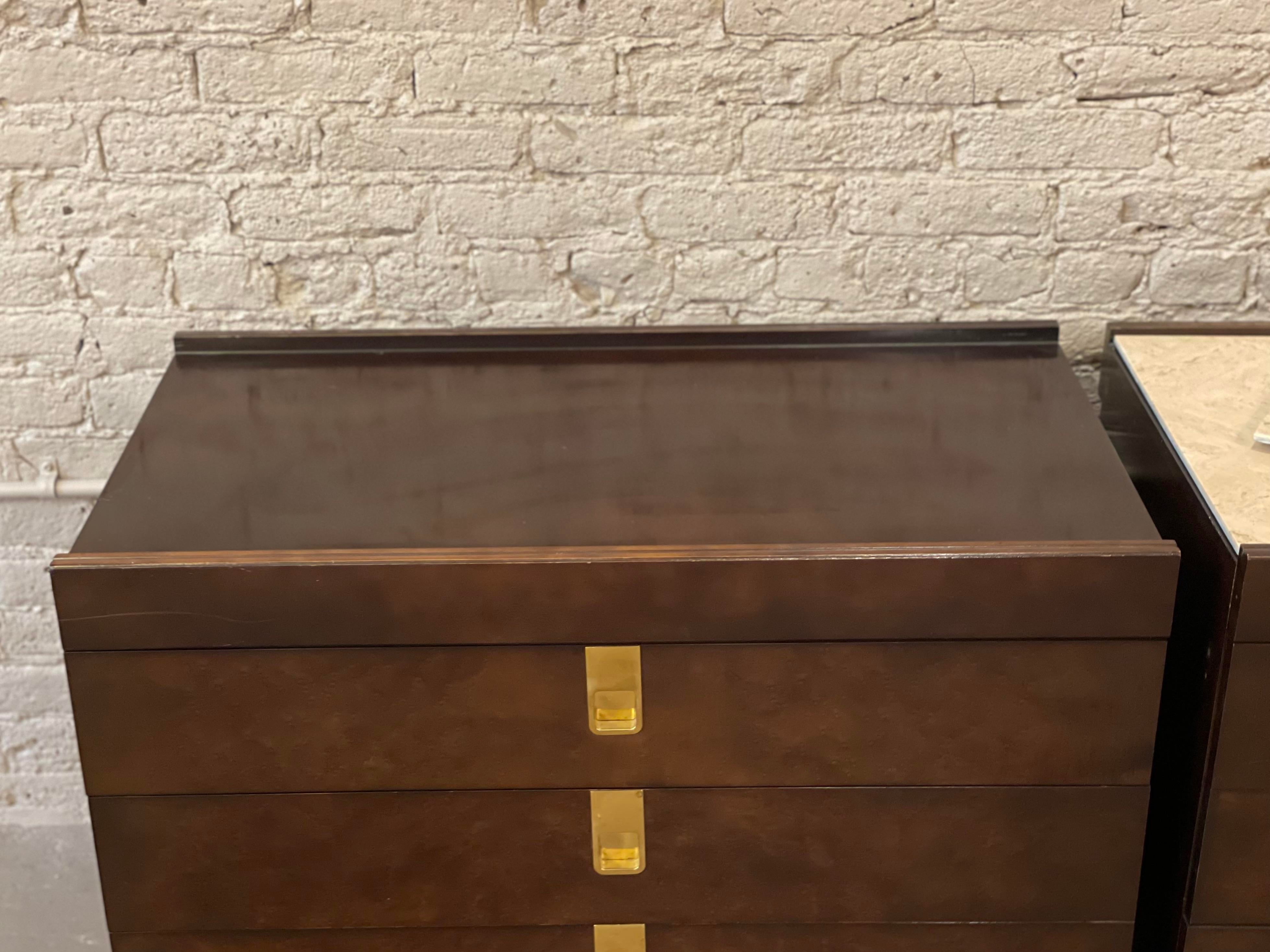 Vintage 1970s Brian Palmer for Baker Nightstands - Set of 2