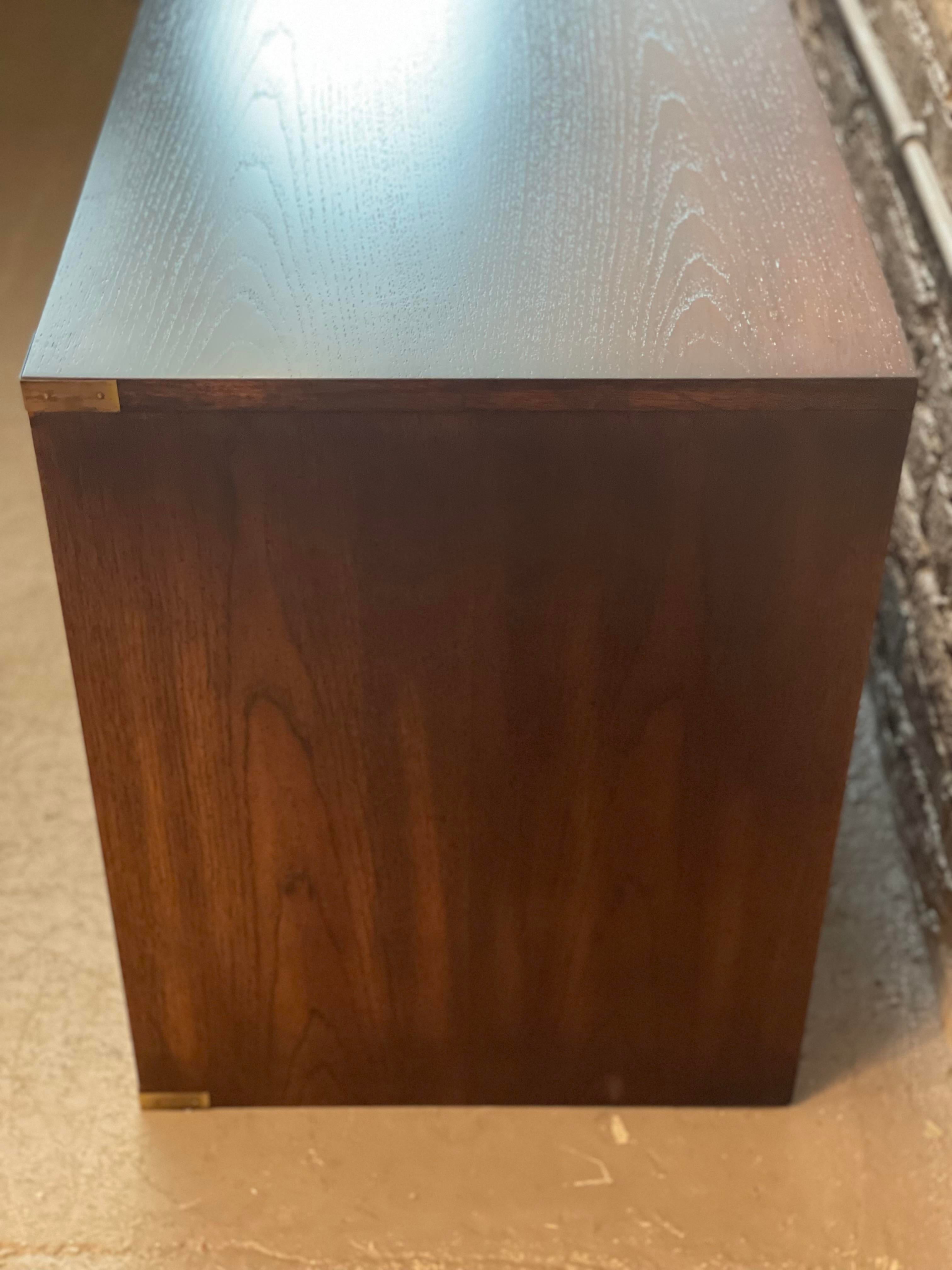Vintage 1970s Burled Wood Nightstands - a Pair