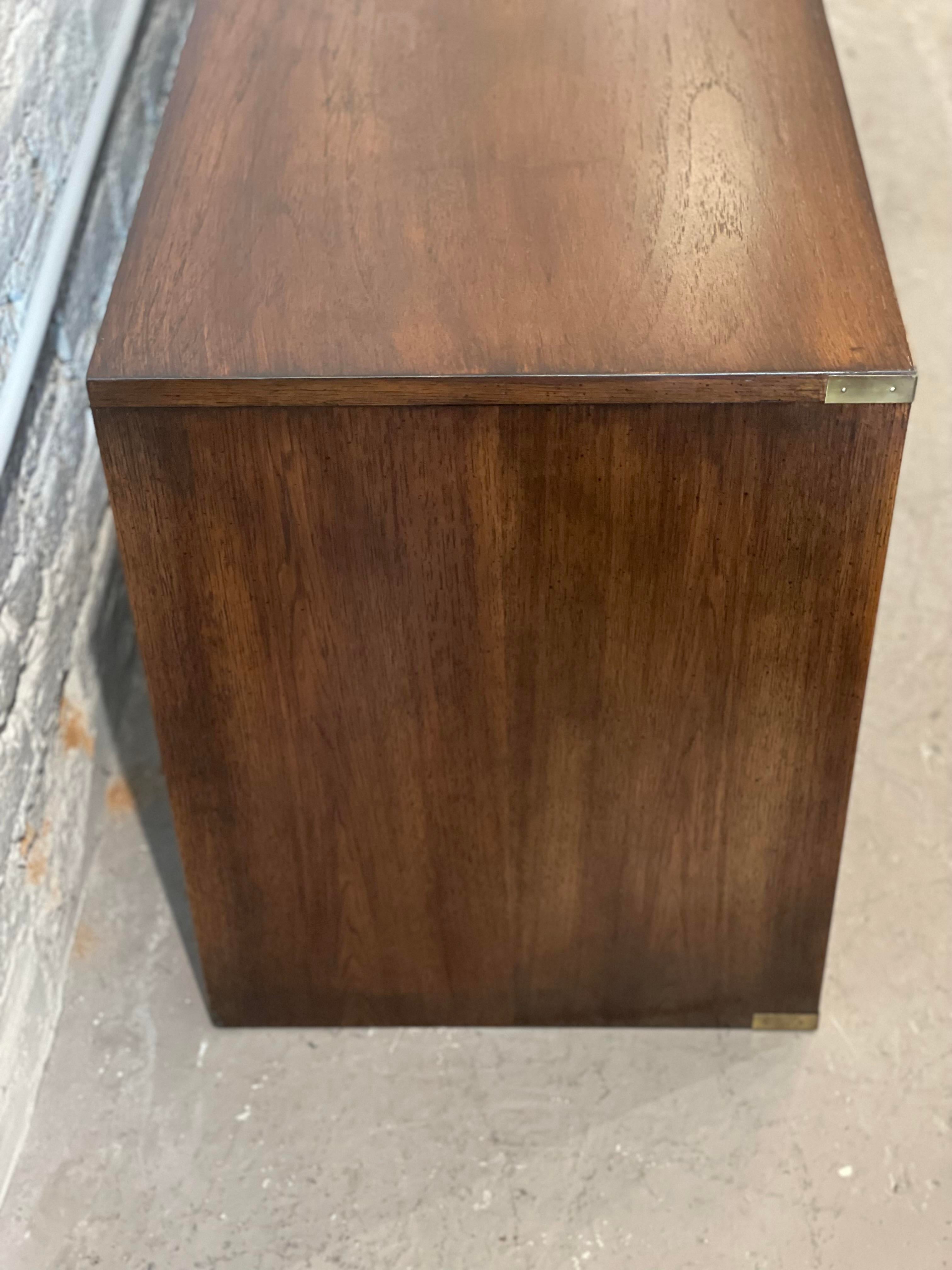 Vintage 1970s Burled Wood Nightstands - a Pair