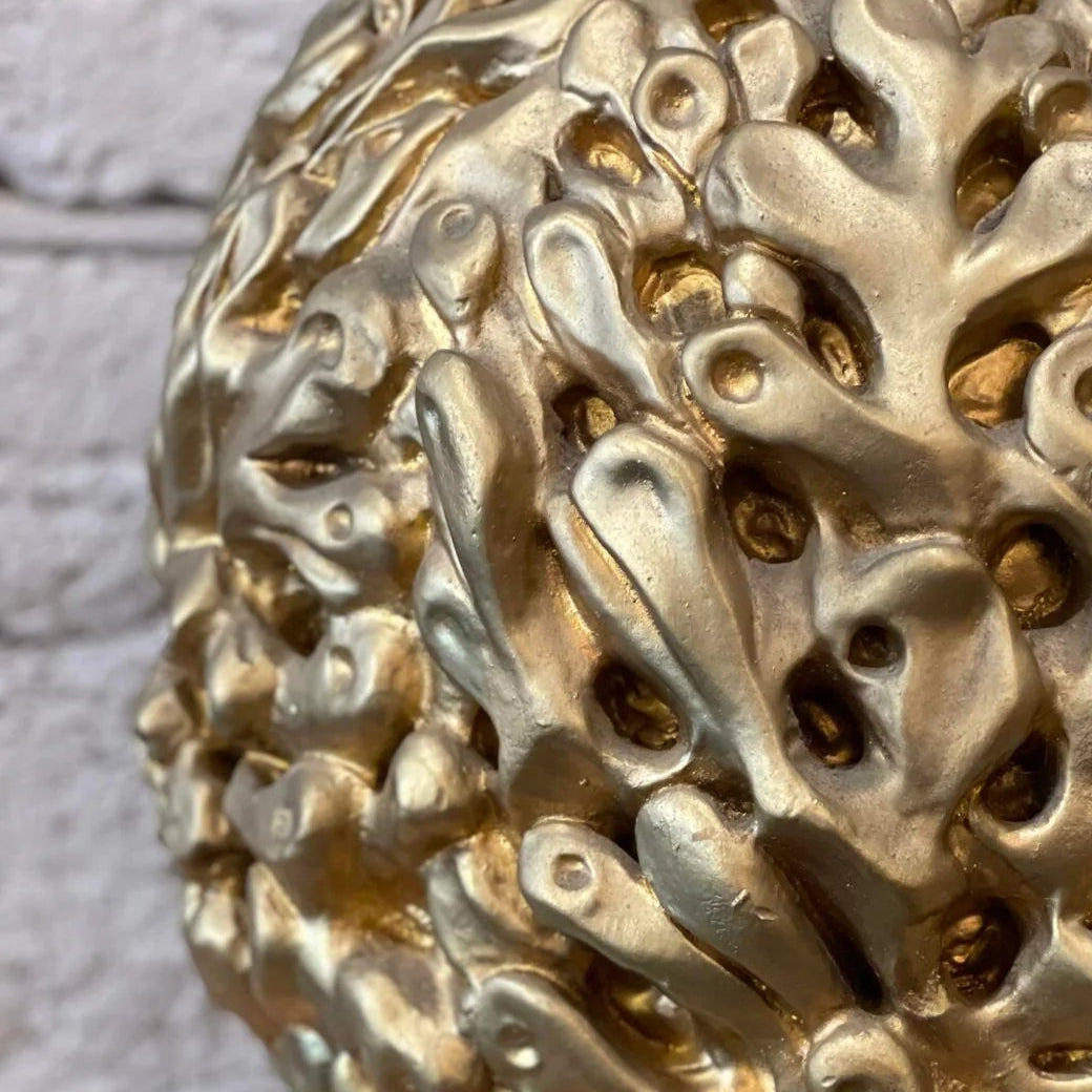 Vintage 1970s Gold Gilt Huge Lamps - a Pair