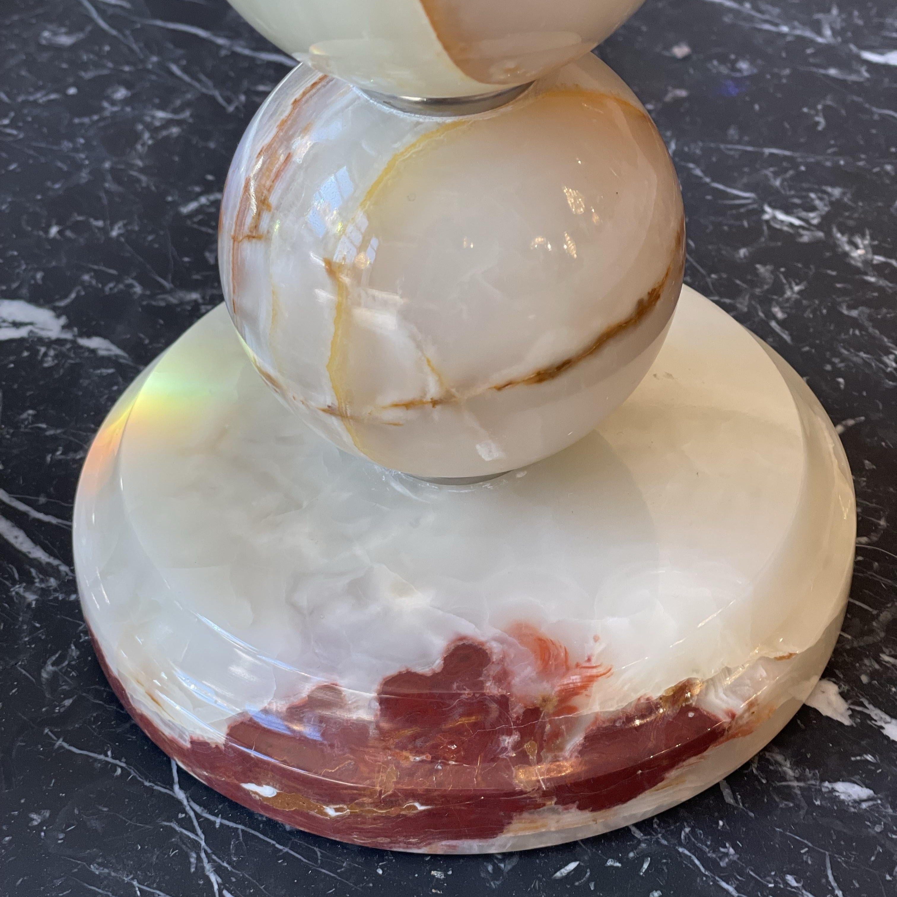 Vintage Agate Lamps - a Pair
