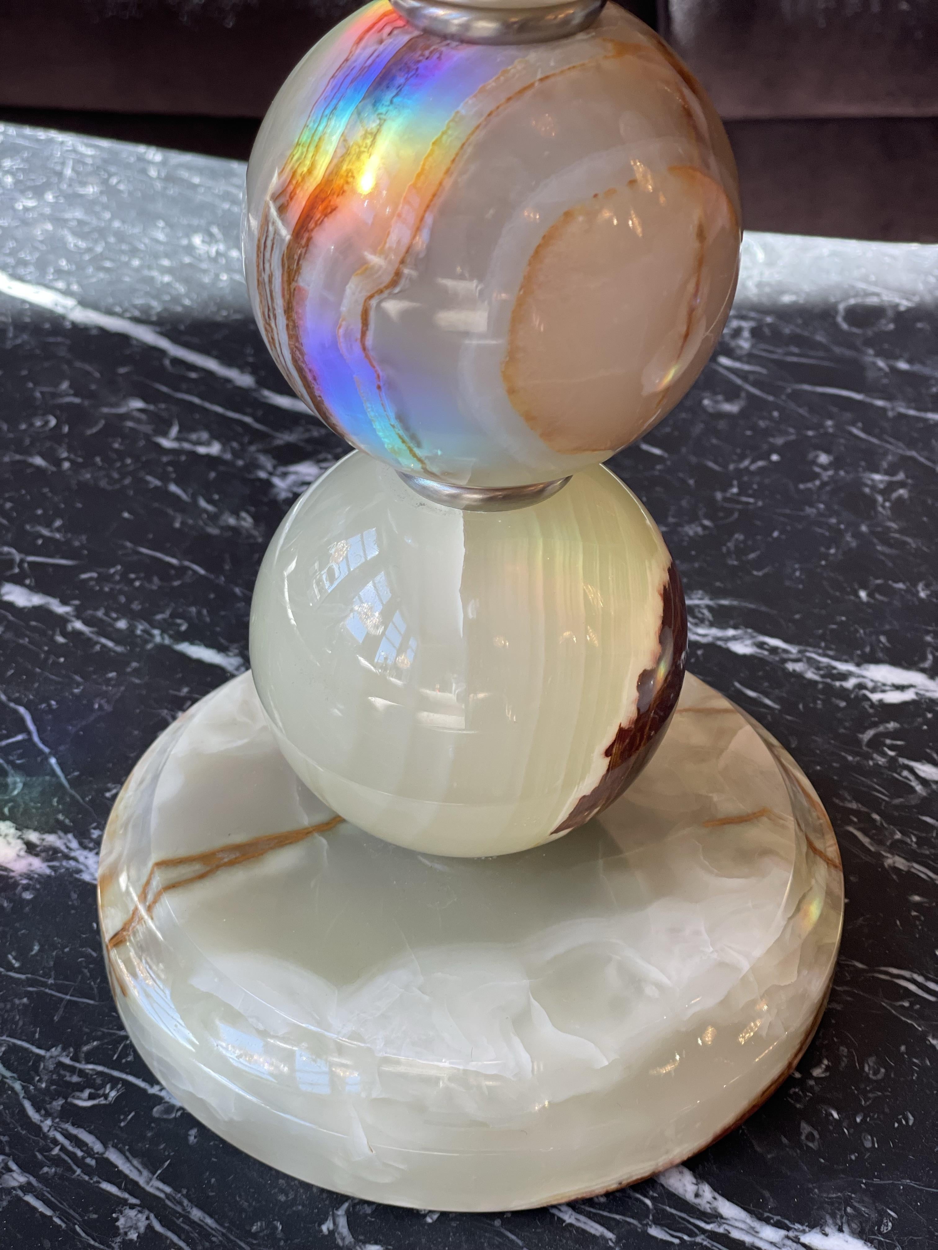 Vintage Agate Lamps - a Pair