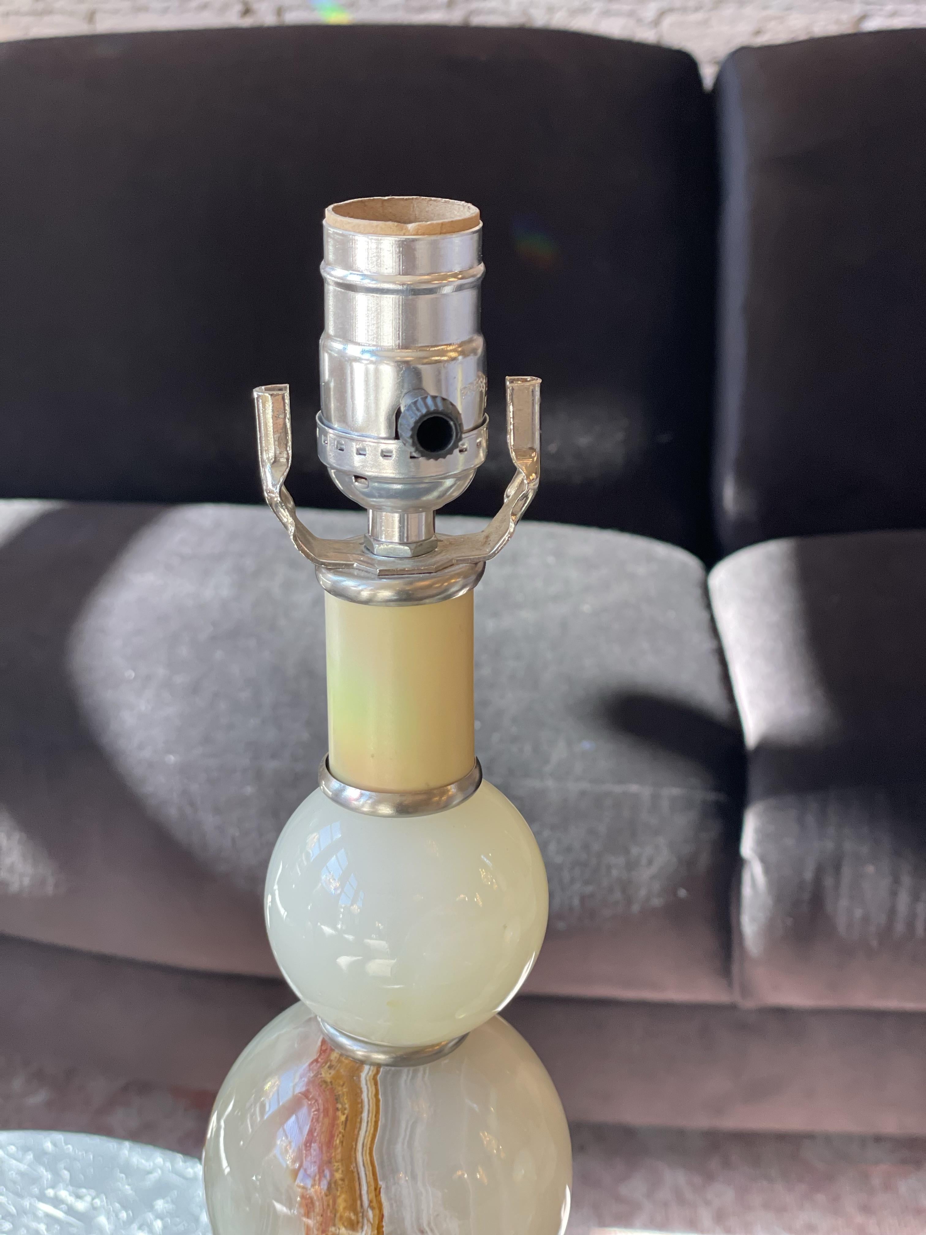 Vintage Agate Lamps - a Pair