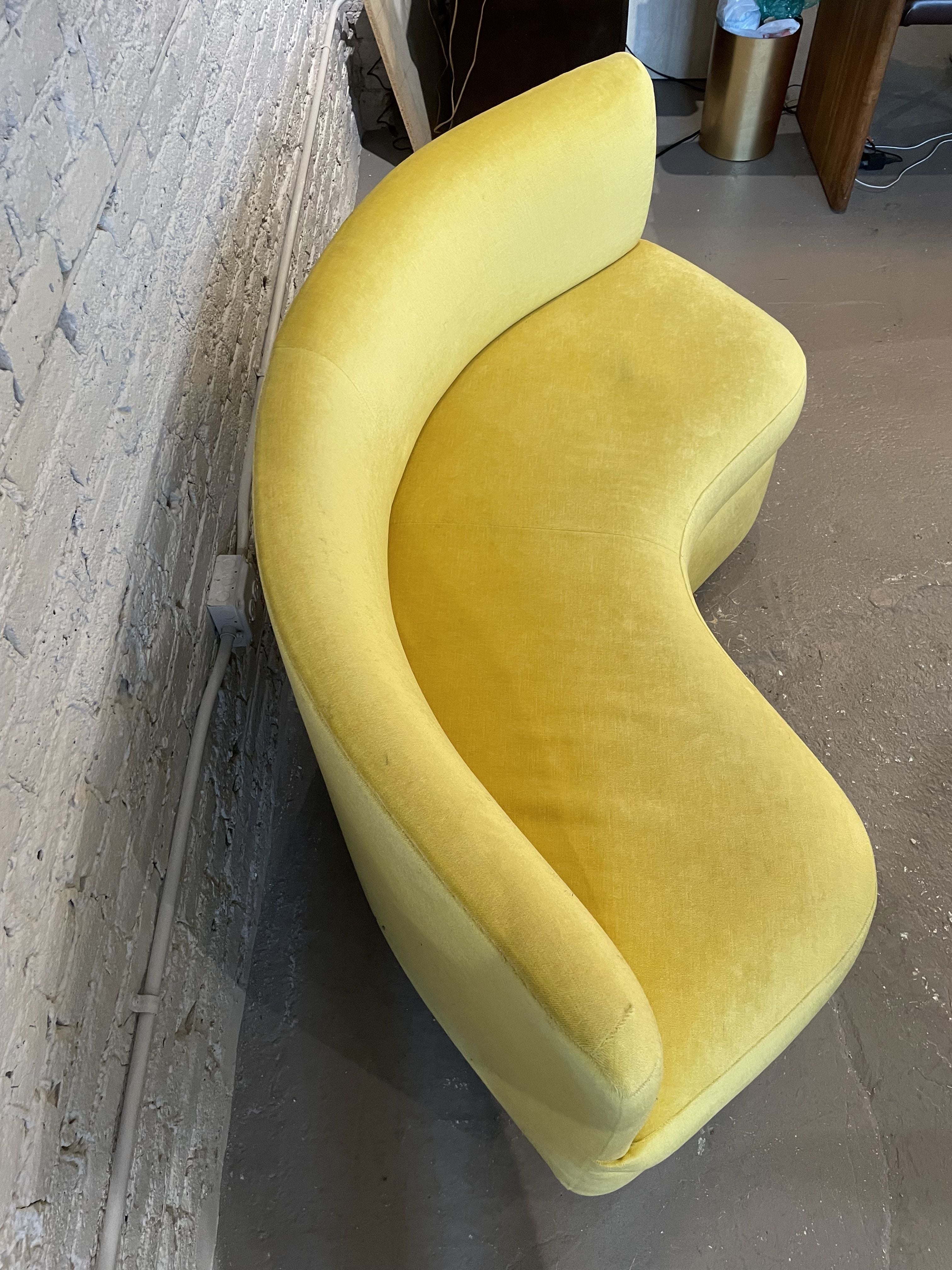Vintage Curve Loveseats Banquette Sofas - a Pair