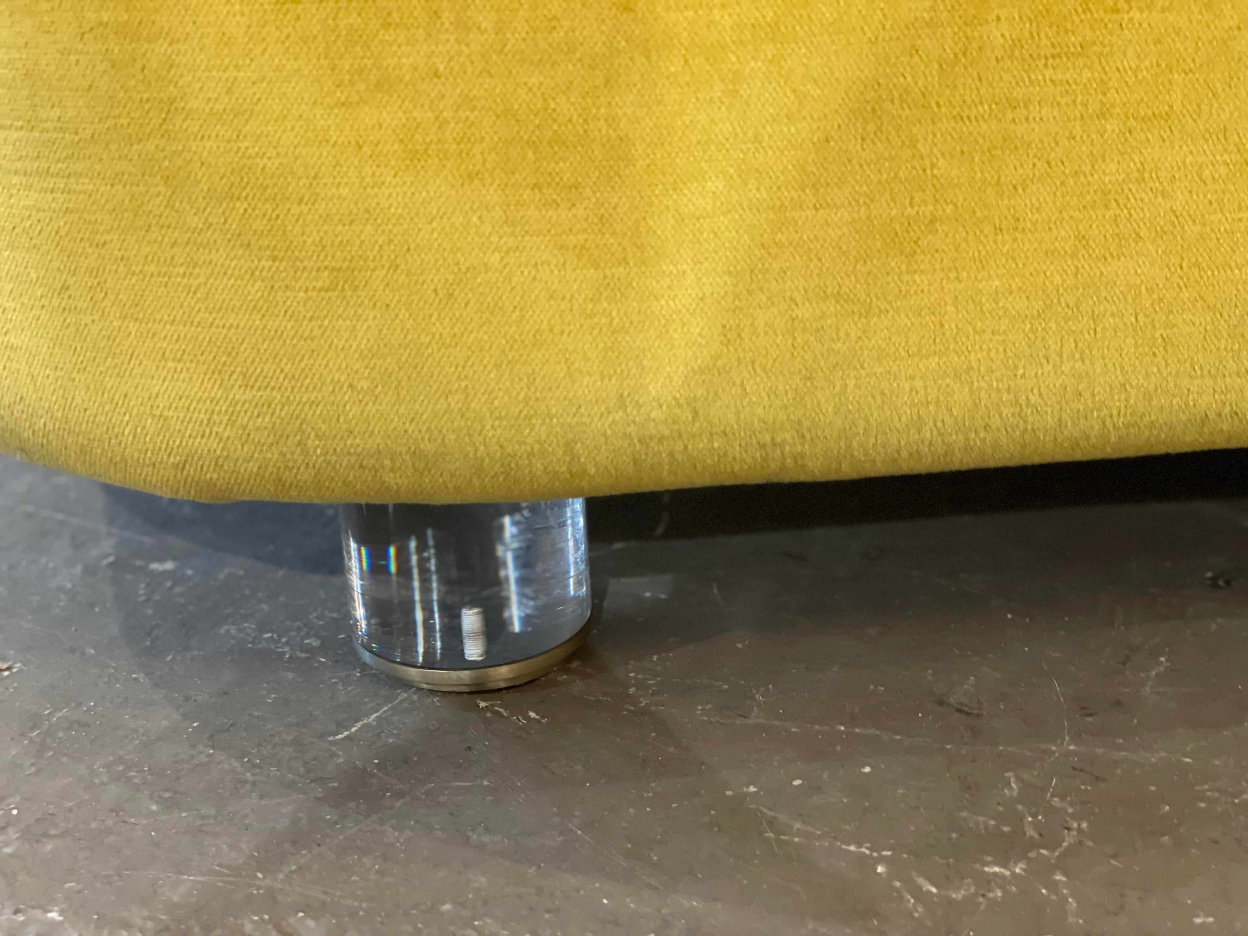 Vintage Curve Loveseats Banquette Sofas - a Pair