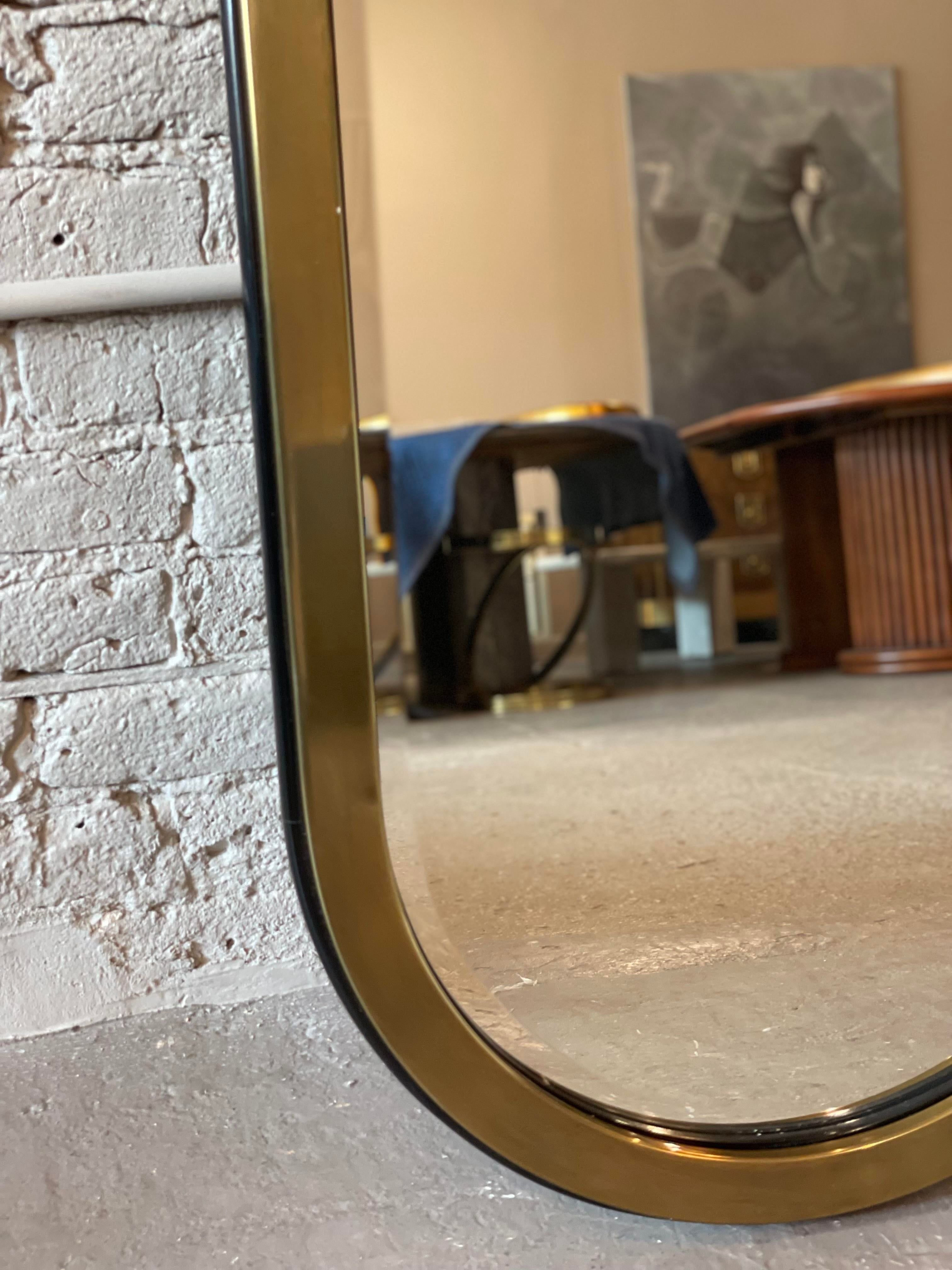 Vintage Mastercraft Brass Oval Mirror - a Pair