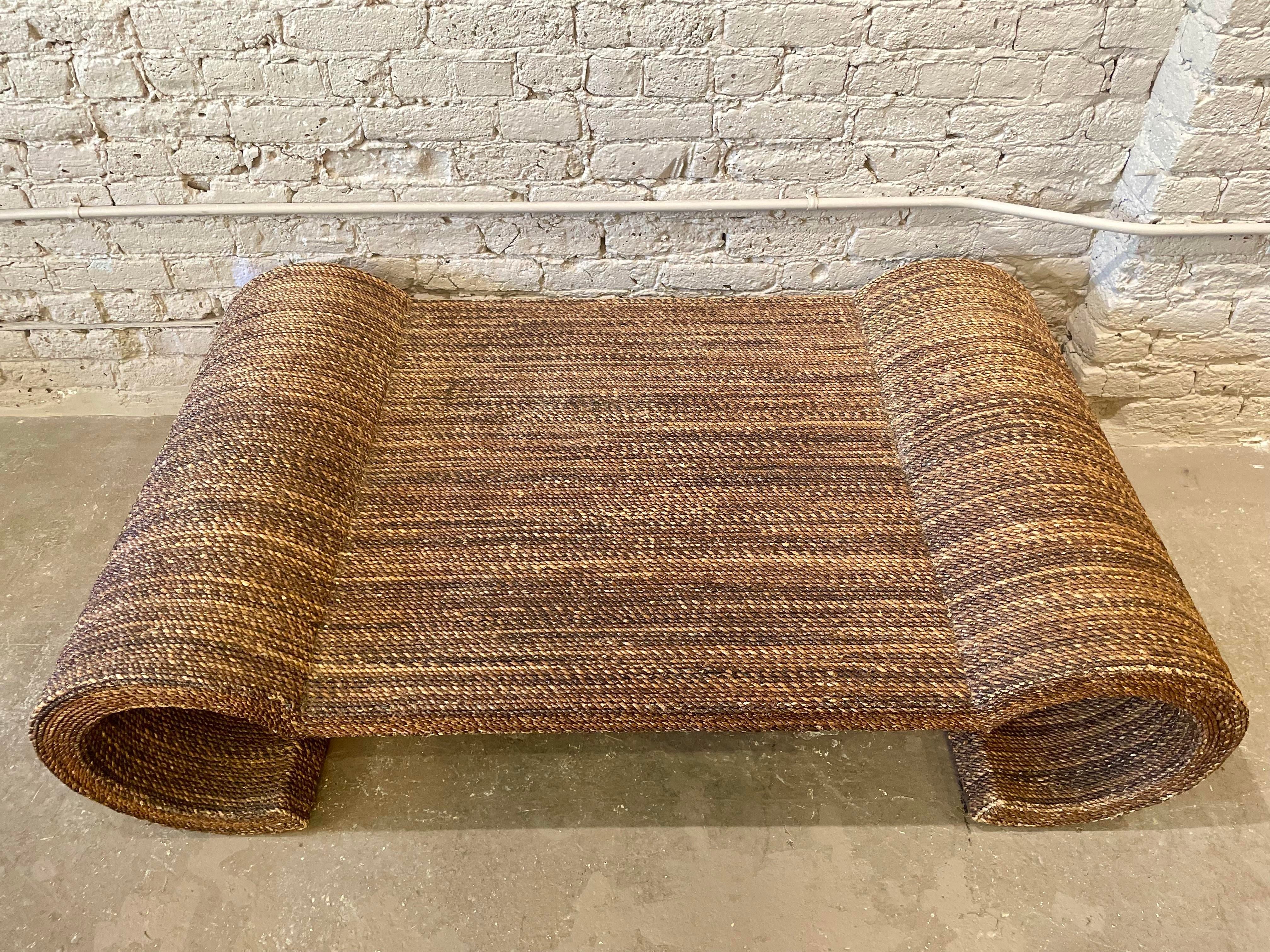 Vintage Twisted Rope Coffee Table