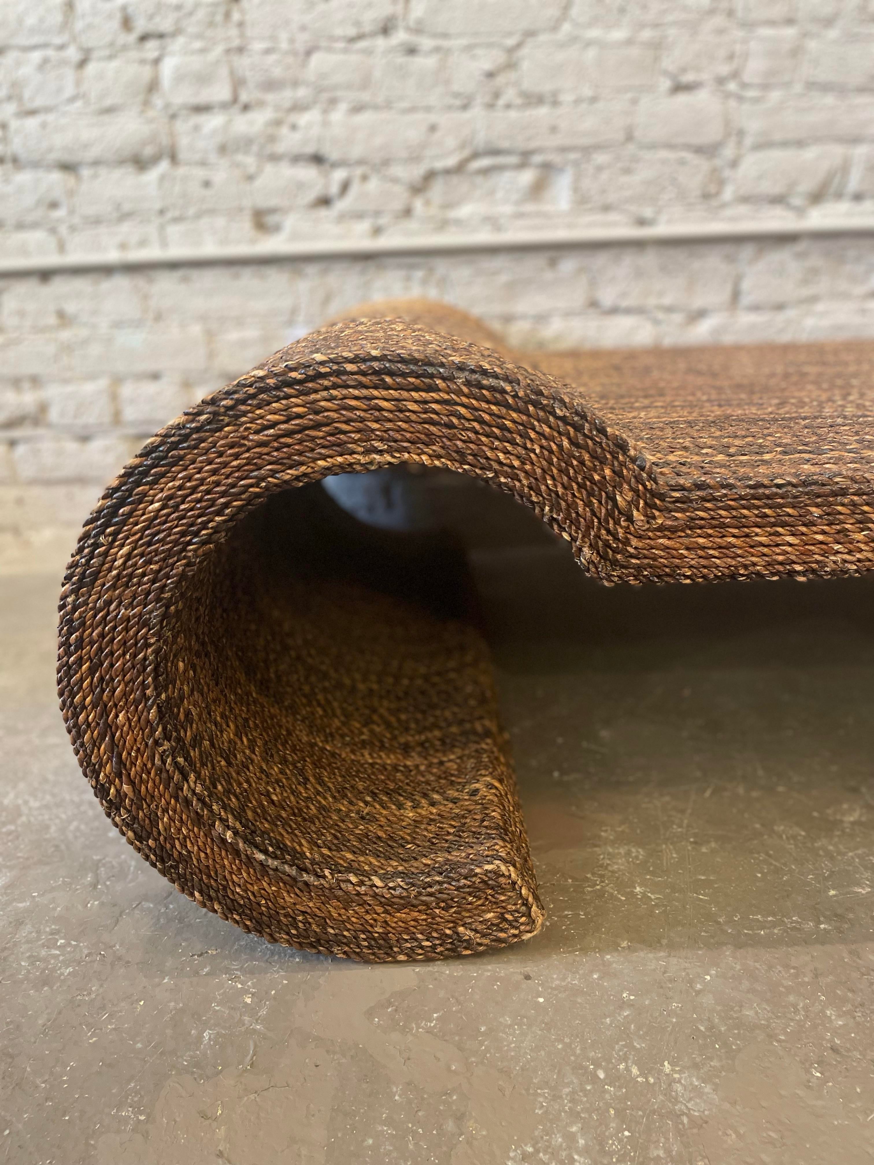 Vintage Twisted Rope Coffee Table