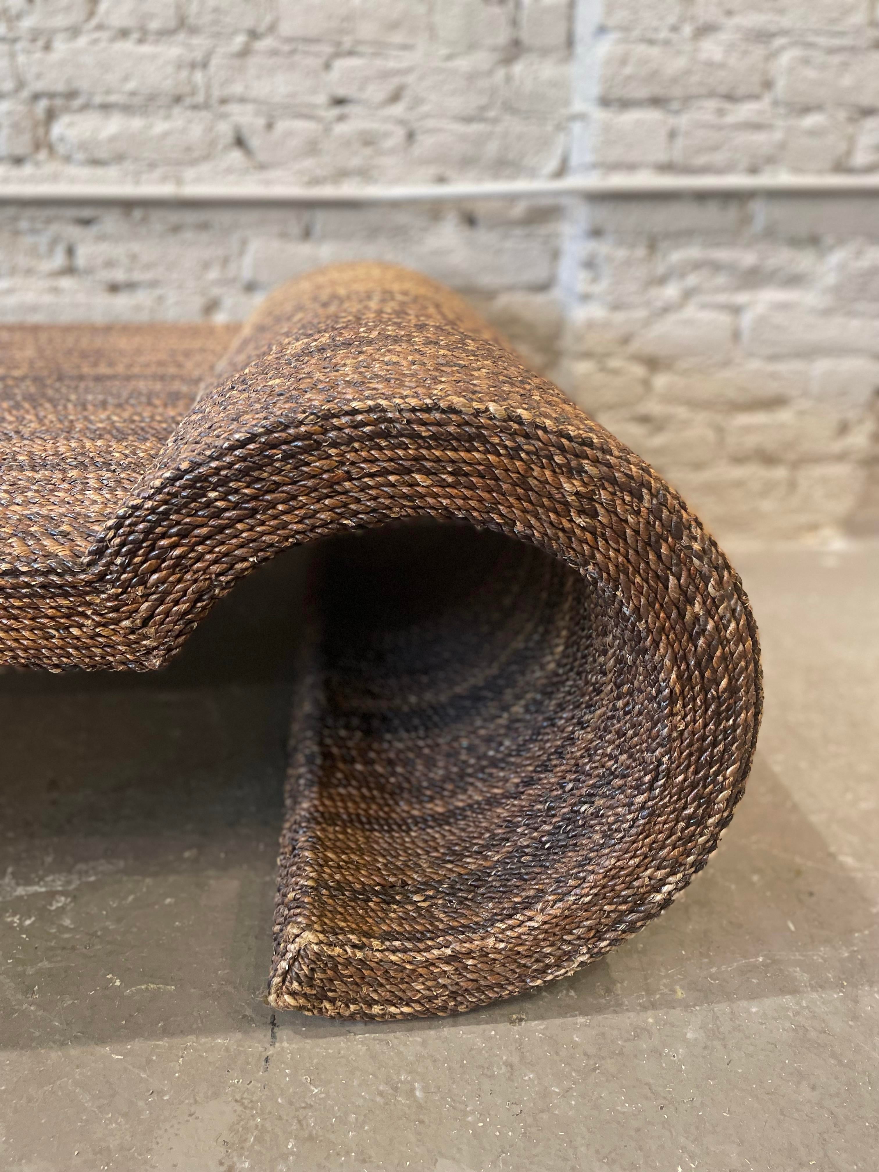 Vintage Twisted Rope Coffee Table