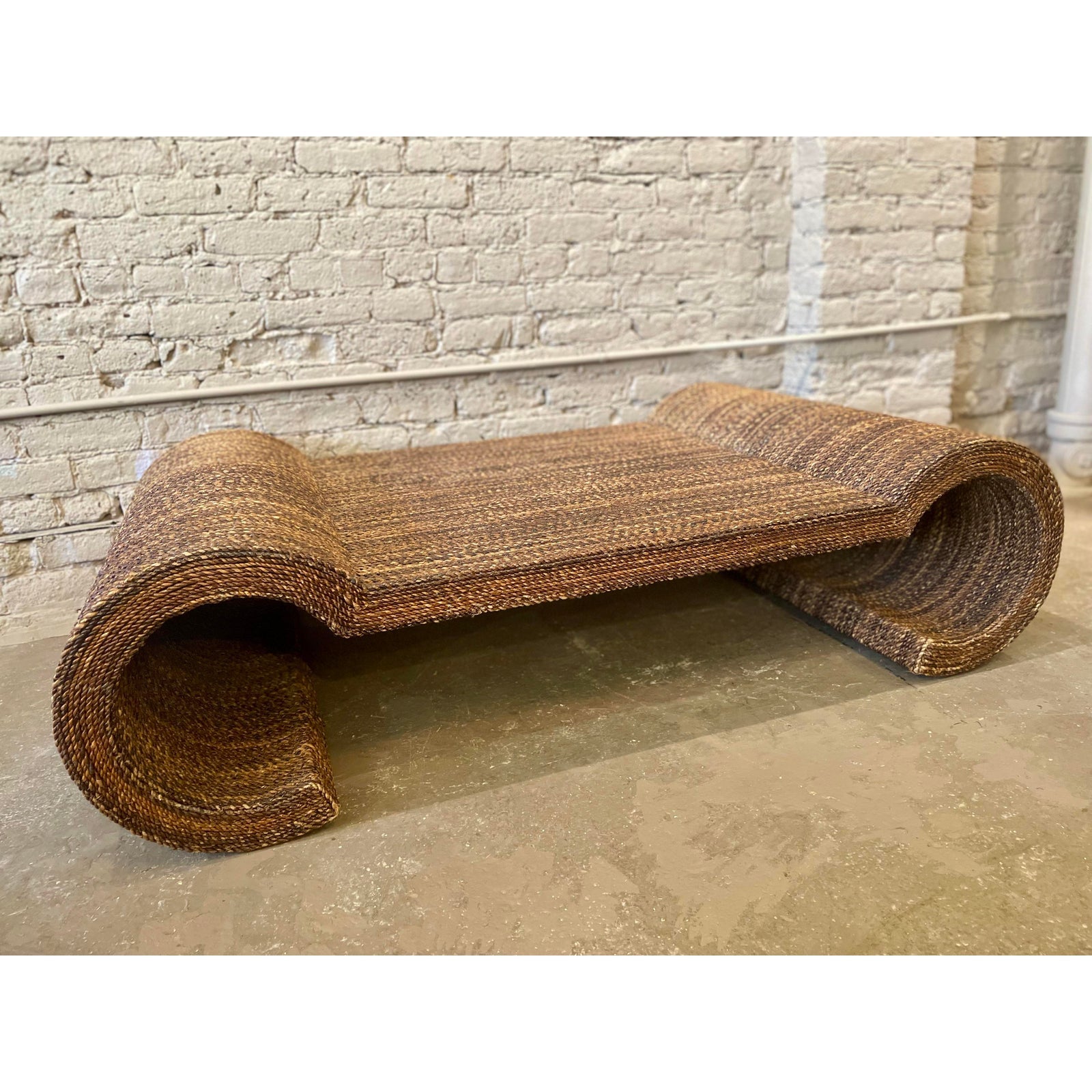 Vintage Twisted Rope Coffee Table