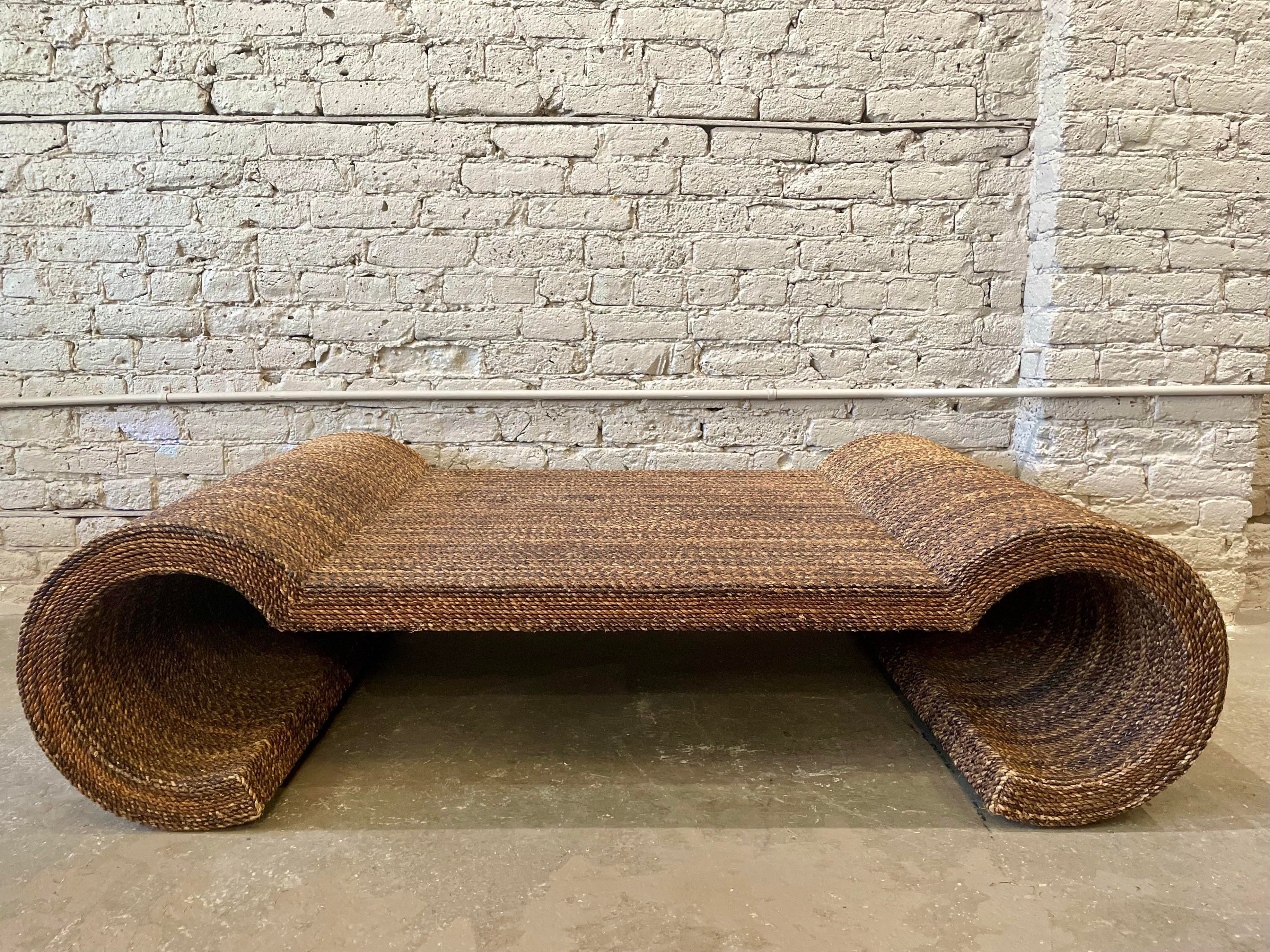 Vintage Twisted Rope Coffee Table