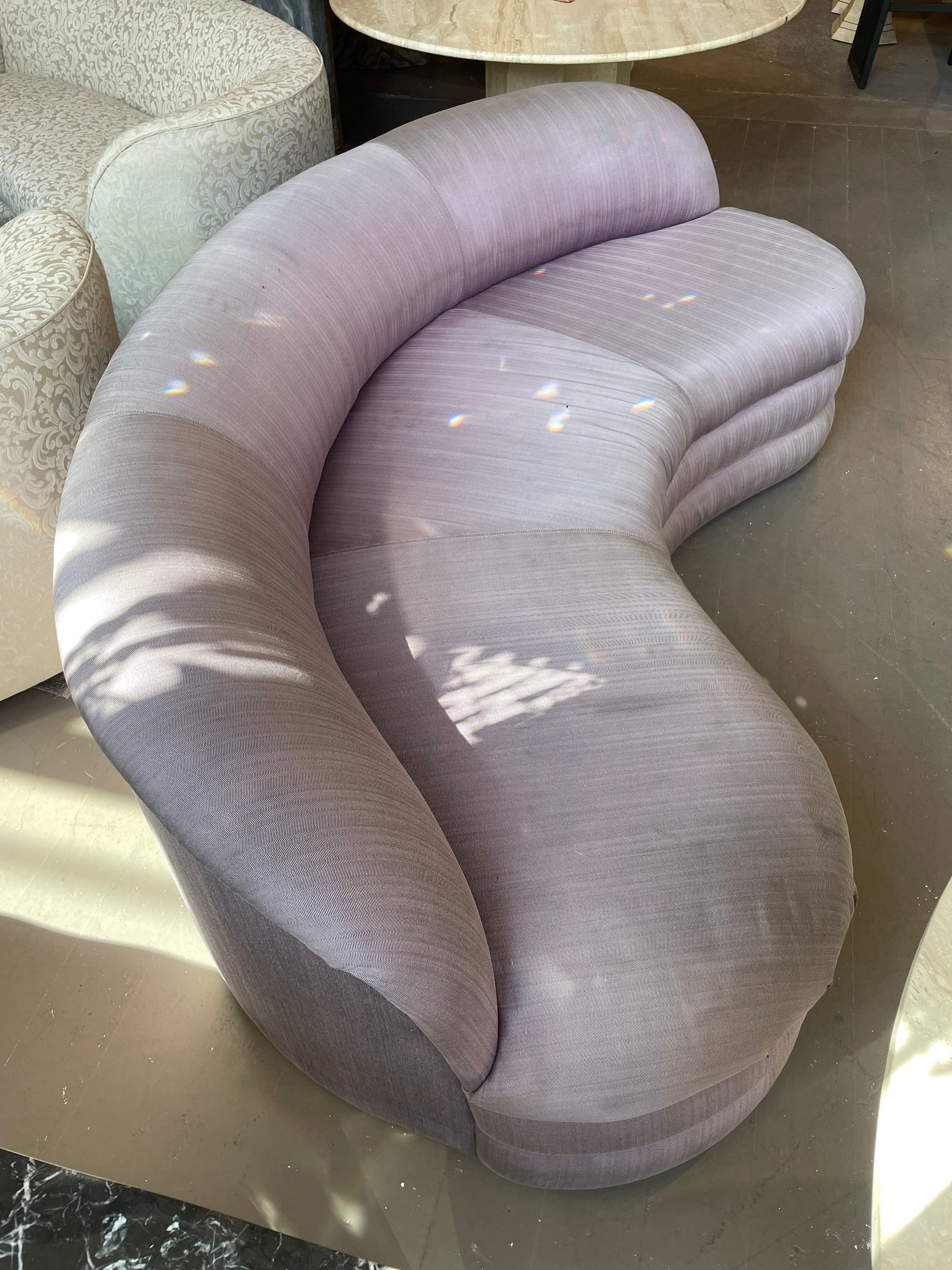 Vintage Vladimir Kagan for Directional Curved Sofa