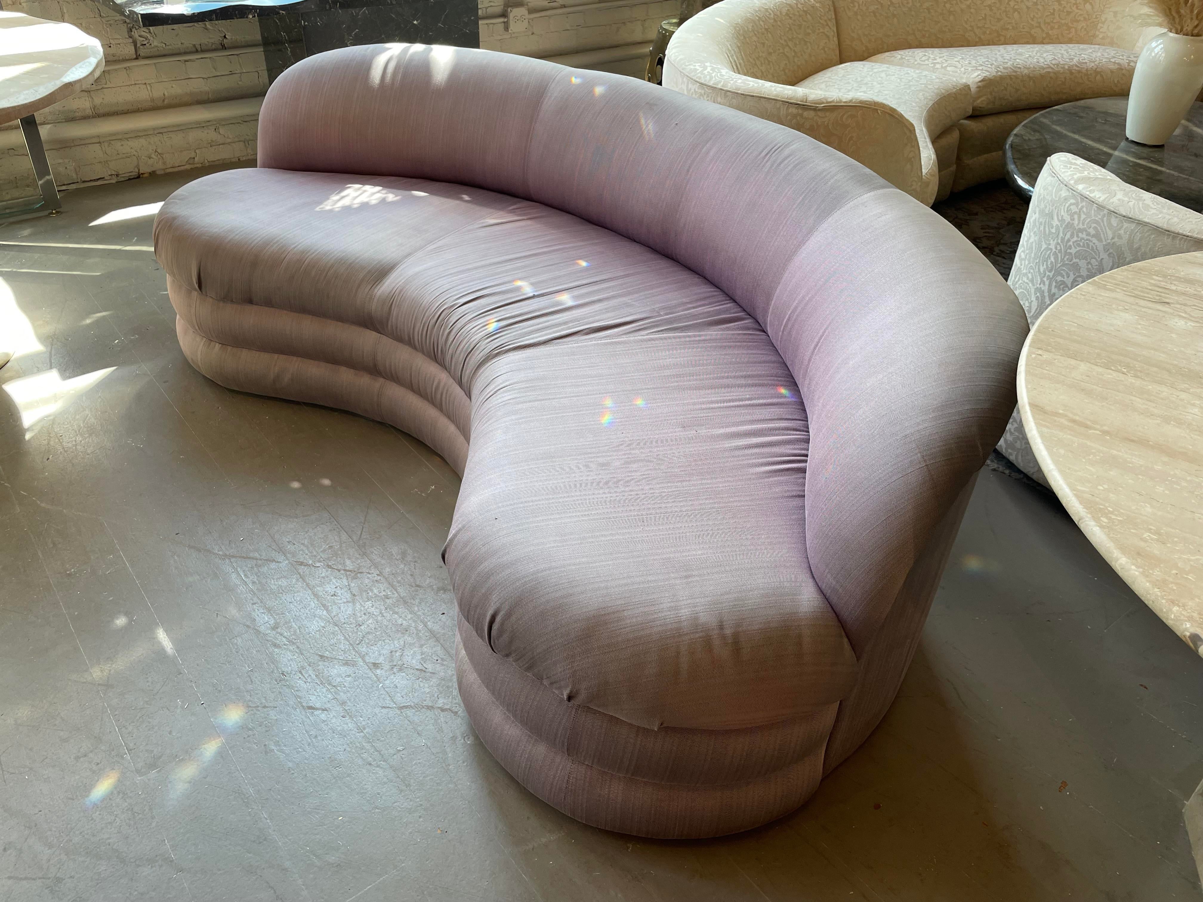 Vintage Vladimir Kagan for Directional Curved Sofa
