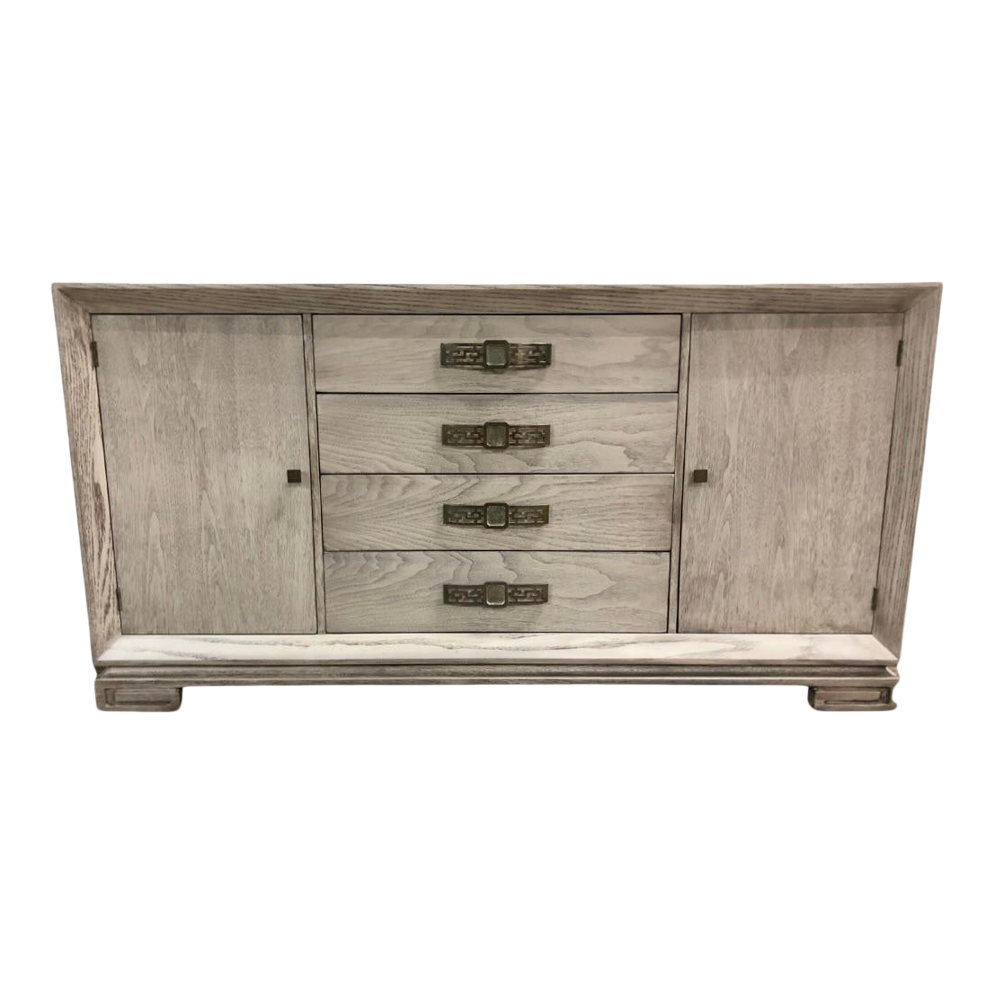 James Mont Mid Century Asian Chinoiserie Solid Wood Credenza Buffet